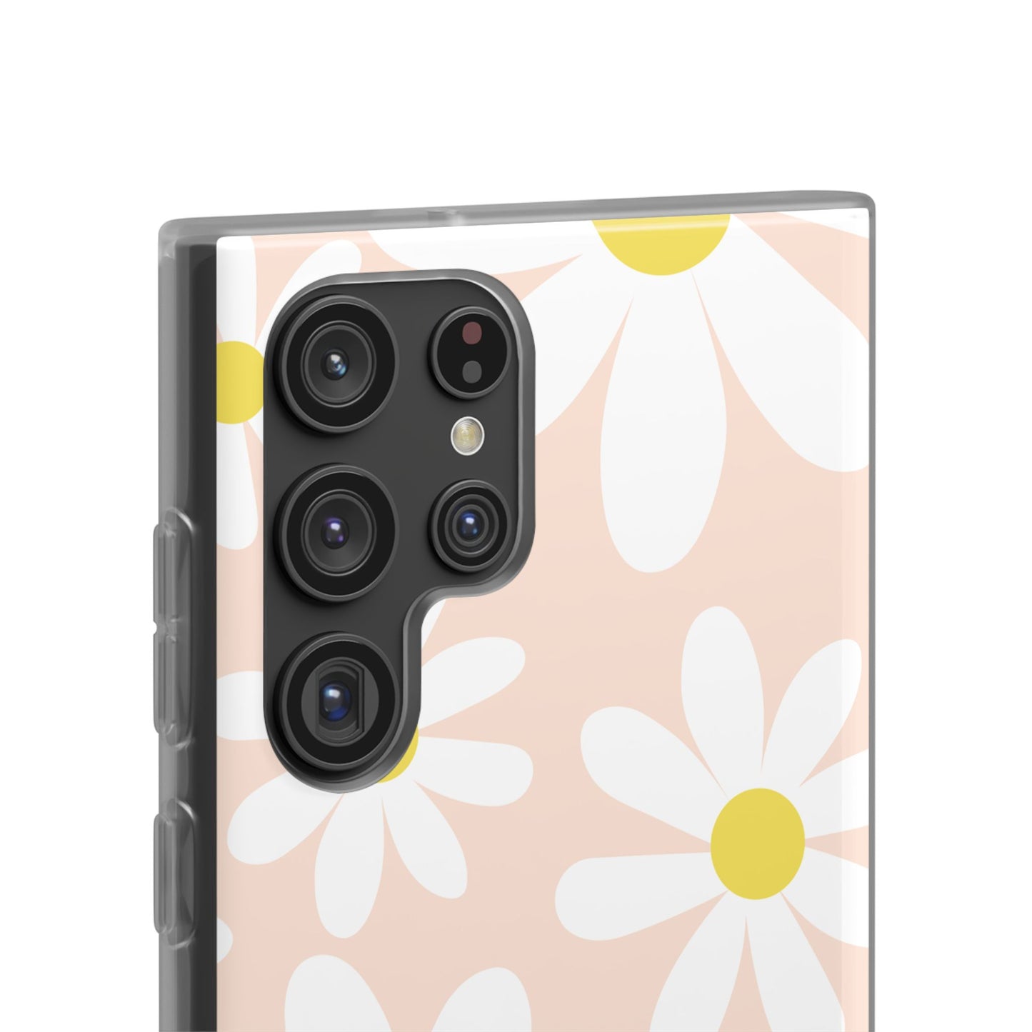 Phone Cases - Blush Daisy Pattern Flexi Cases