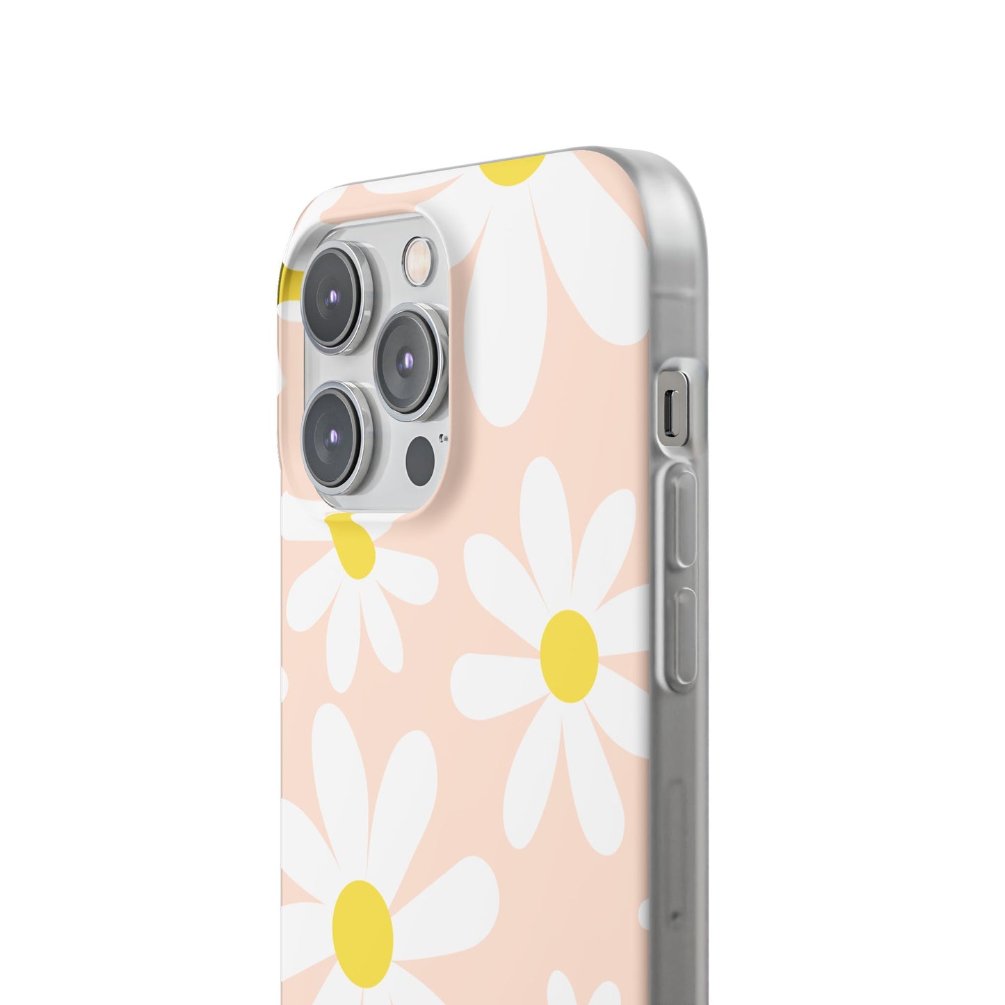 Phone Cases - Blush Daisy Pattern Flexi Cases