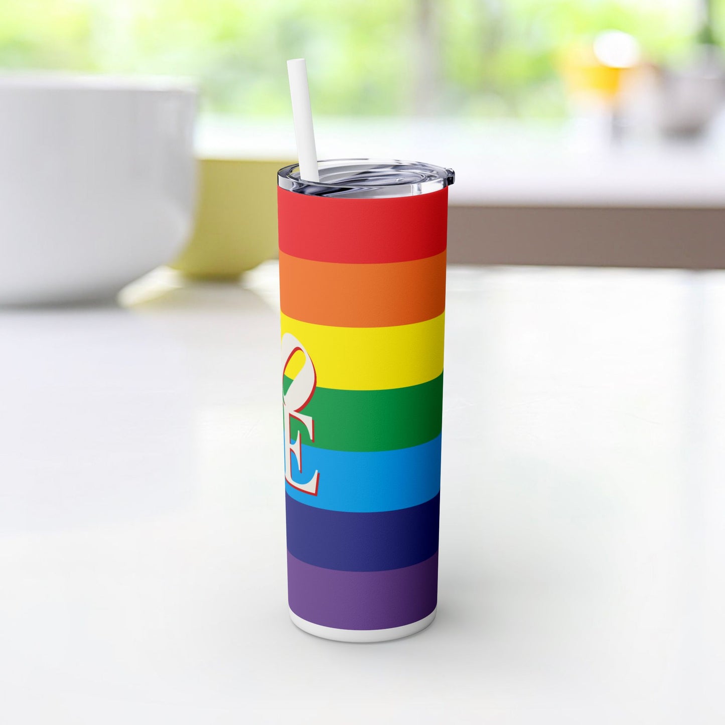 Vibrant. Versatile. Totally Sippable. – 20 oz Skinny Travel Tumbler with Straw
