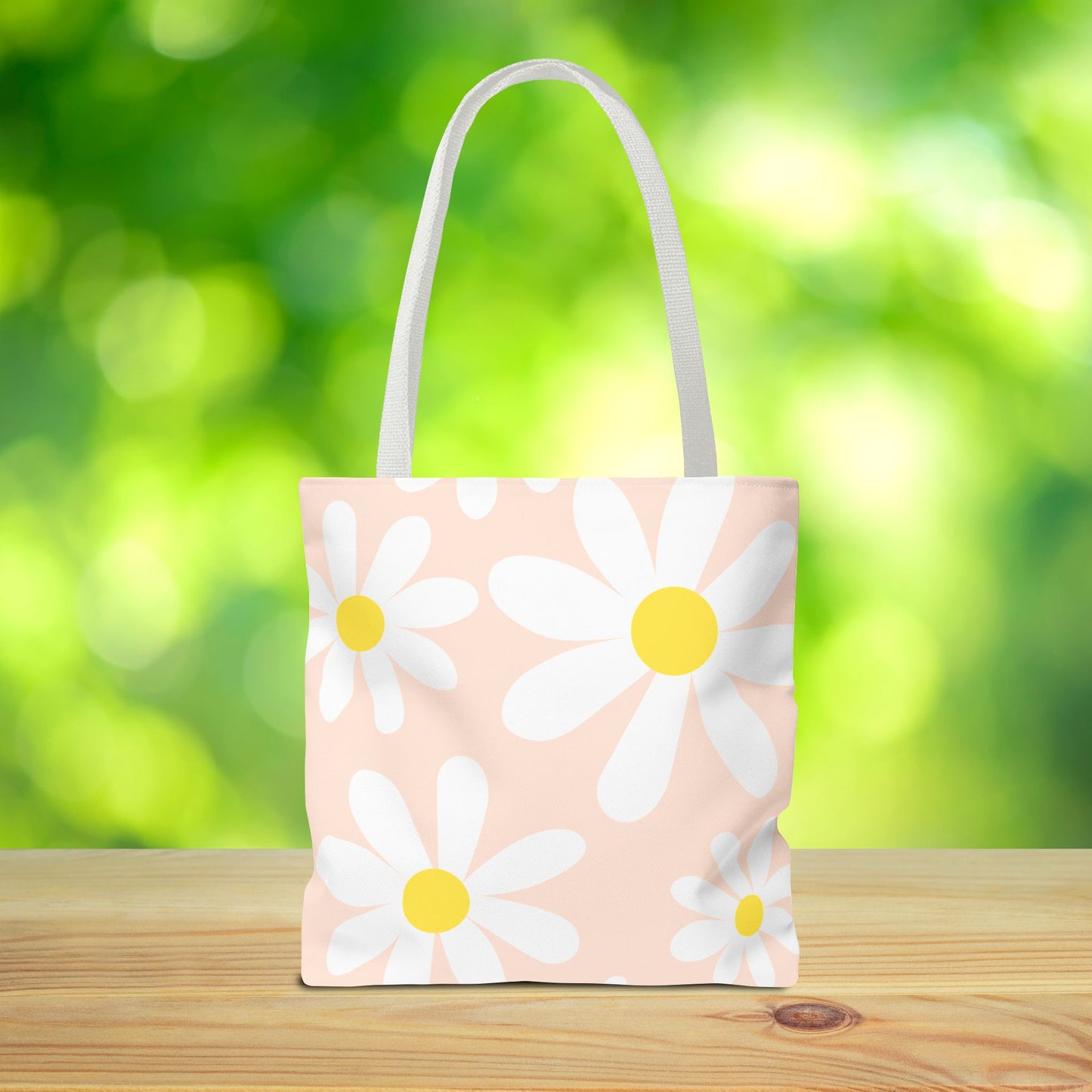 Blush Daisy Tote Bag – 3 sizes | Soft, Sweet, and Ready to Bloom