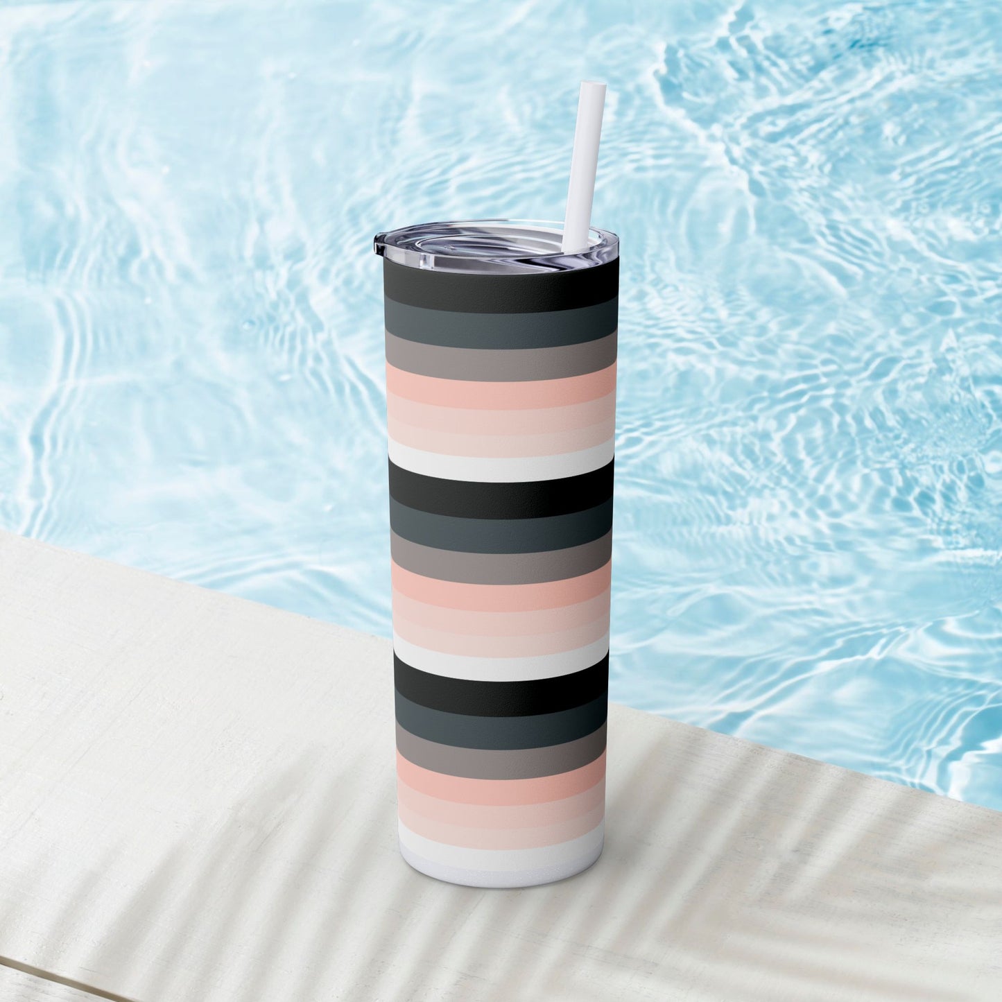 Vibrant. Versatile. Totally Sippable. – 20 oz Skinny Travel Tumbler with Straw