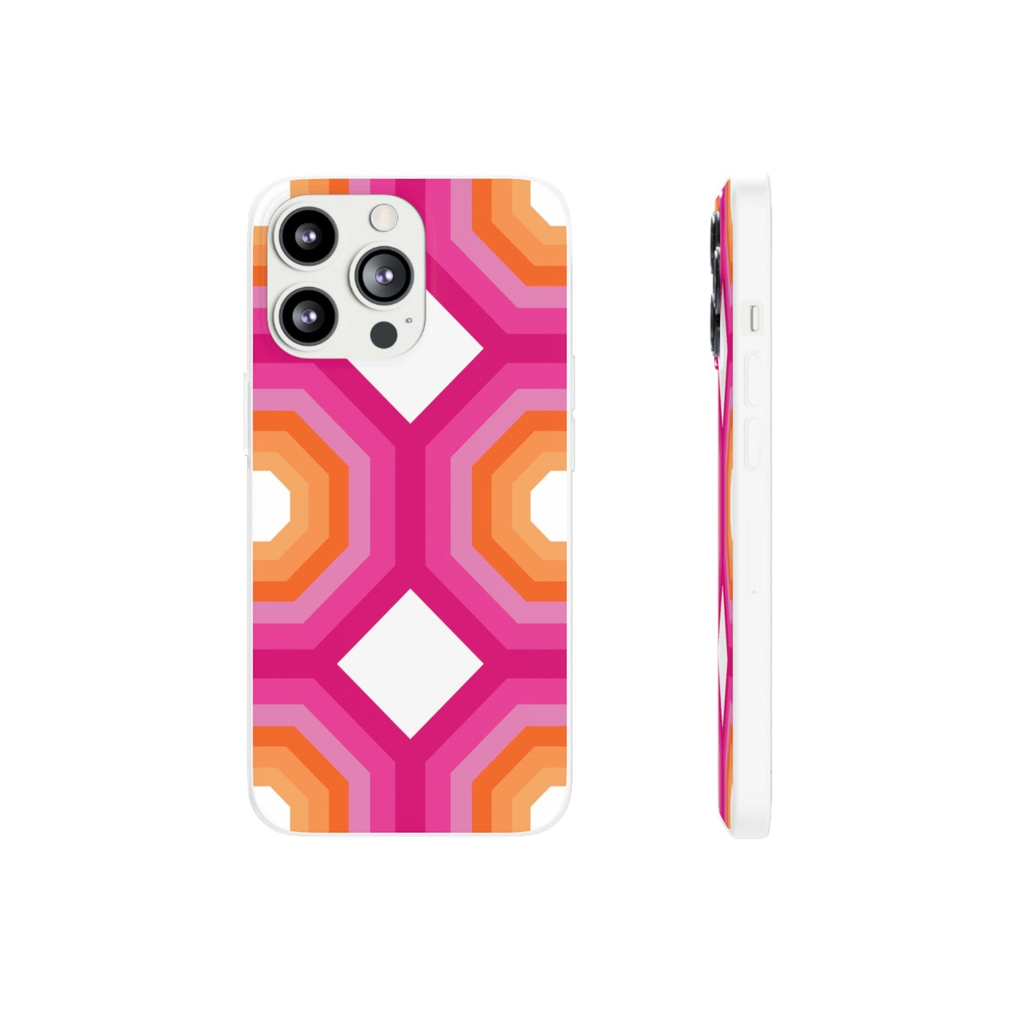 Stylish Geometric Phone Case, Flexible Phone Cover, Unique Modern Design, Perfect Gift, Trendy Accessory, Eco-Friendly Case