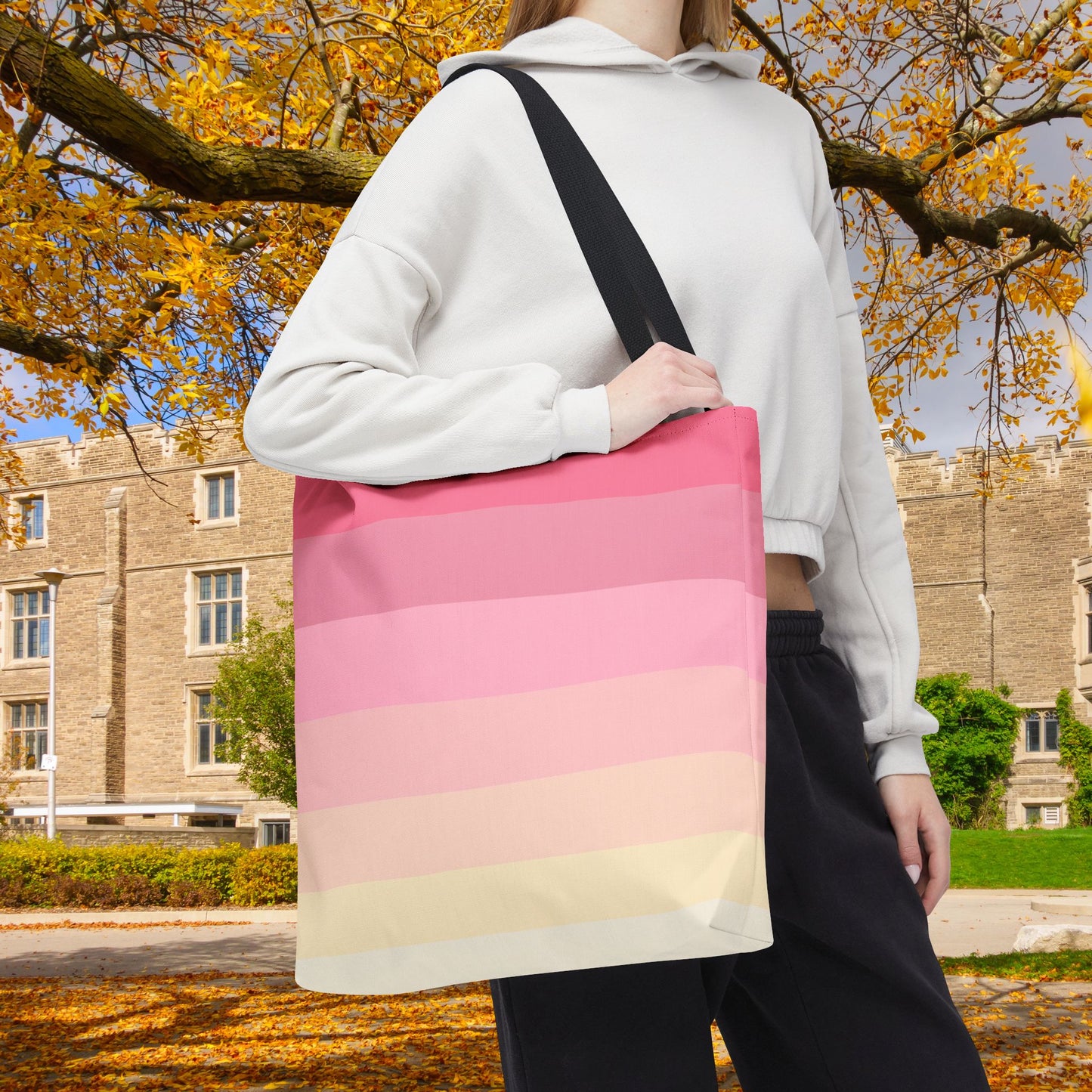 Geo Art XVIII Tote Bag – 3 sizes | Bold lines. Vivid color. Retro with a modern twist.