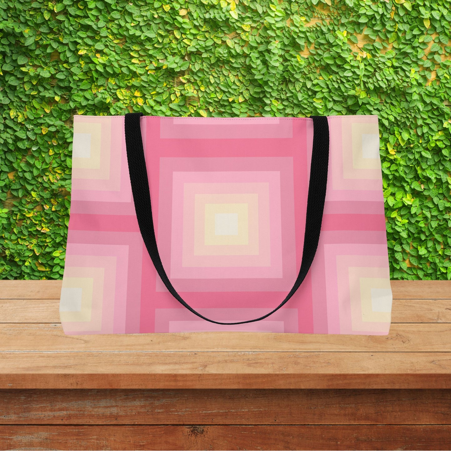 Geo Art XL Tote — XL Tote Bag | Carry-All | Bold Design. Spacious Style. Retro-Boho Vibes.
