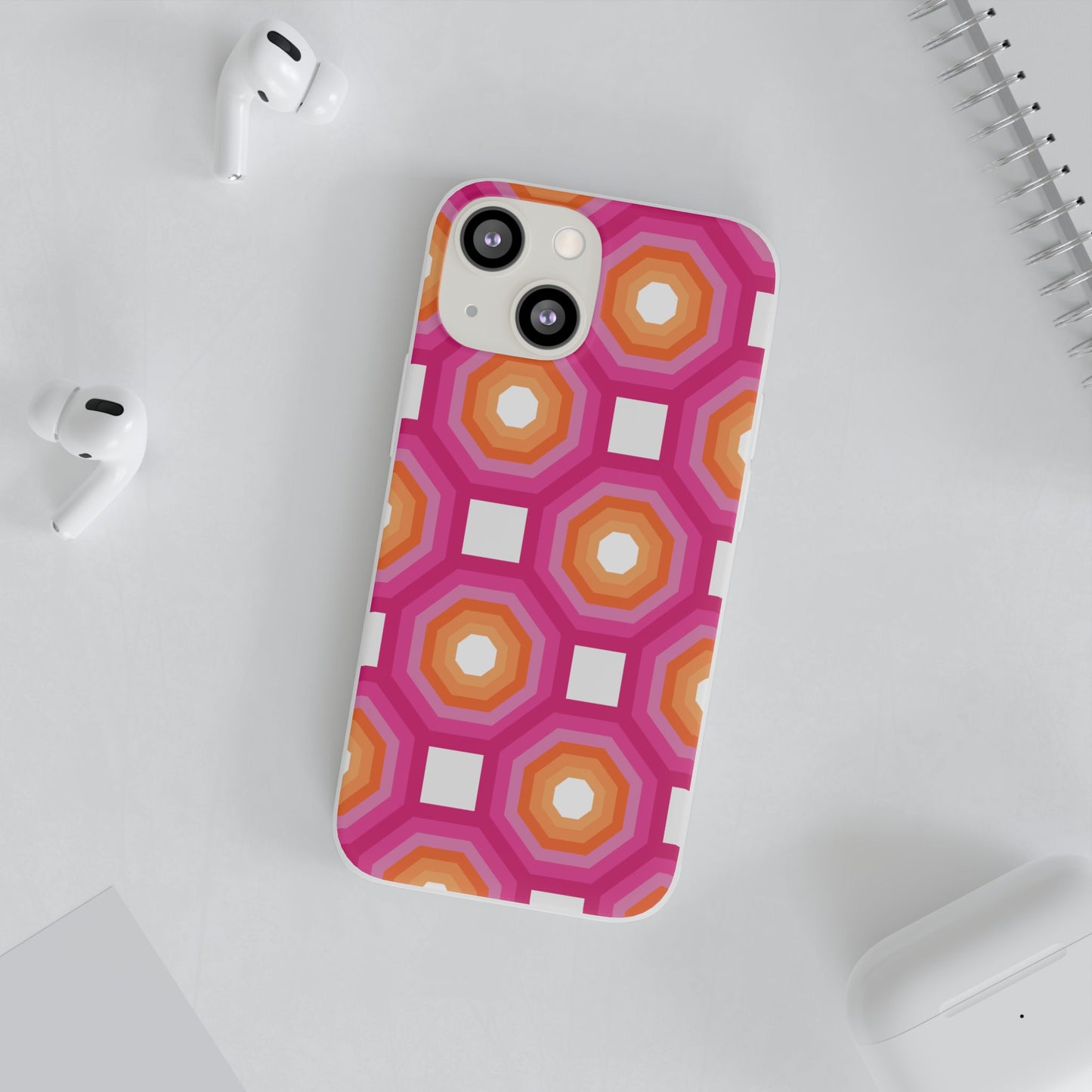 Stylish Geometric Phone Case, Flexible Phone Cover, Unique Modern Design, Perfect Gift, Trendy Accessory, Eco-Friendly Case