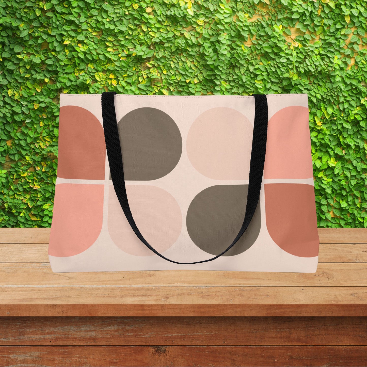 Mod-Boho Clover XL Tote — XL Tote Bag | Carry-All | Bold Design. Spacious Style. Retro-Boho Vibes.