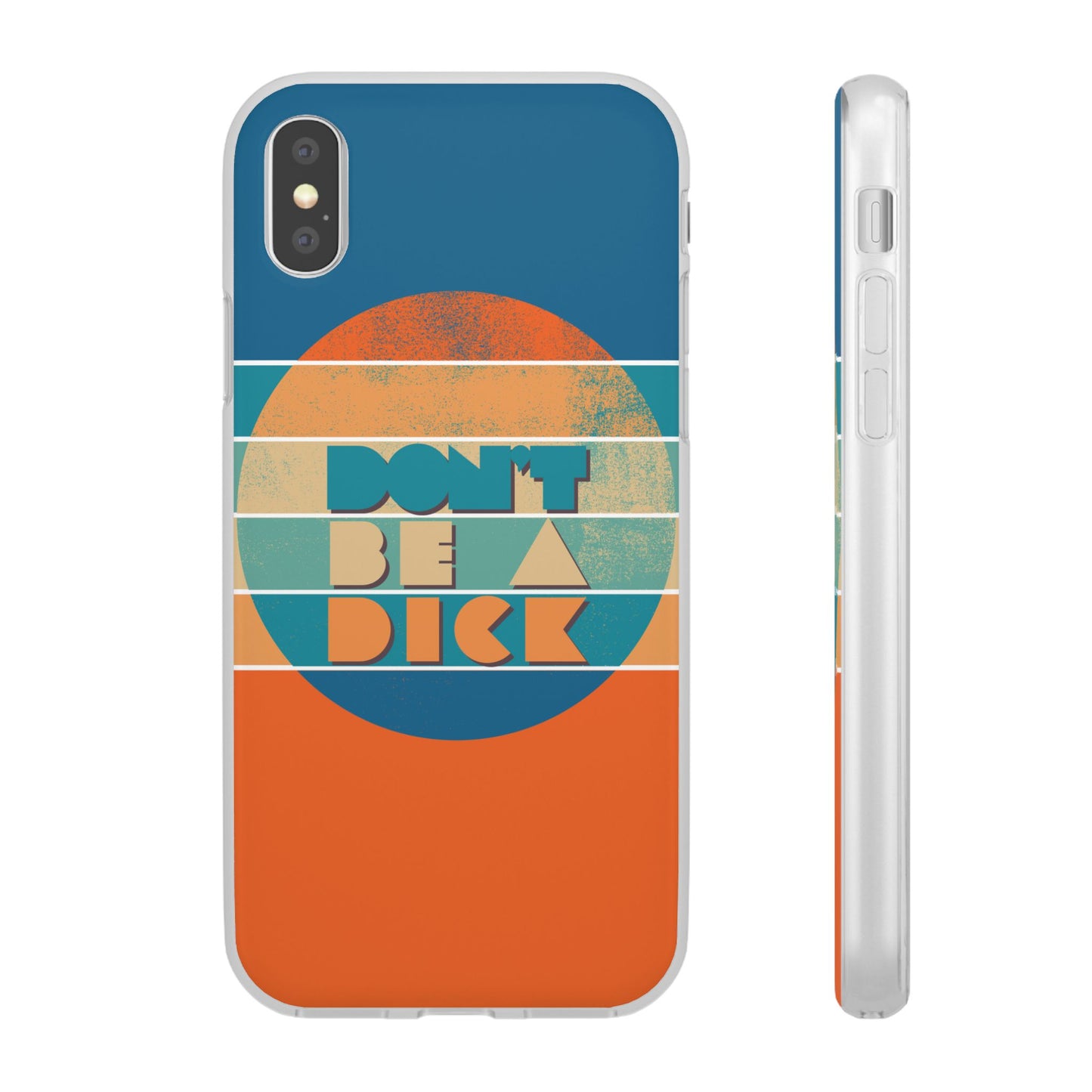 Phone Case - 'Don't Be a Dick' Retro 70s style
