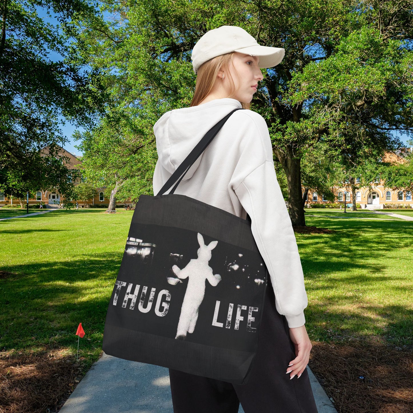 Thug Life Bunny Tote Bag – 3 Sizes | Bold, Fun & Functional