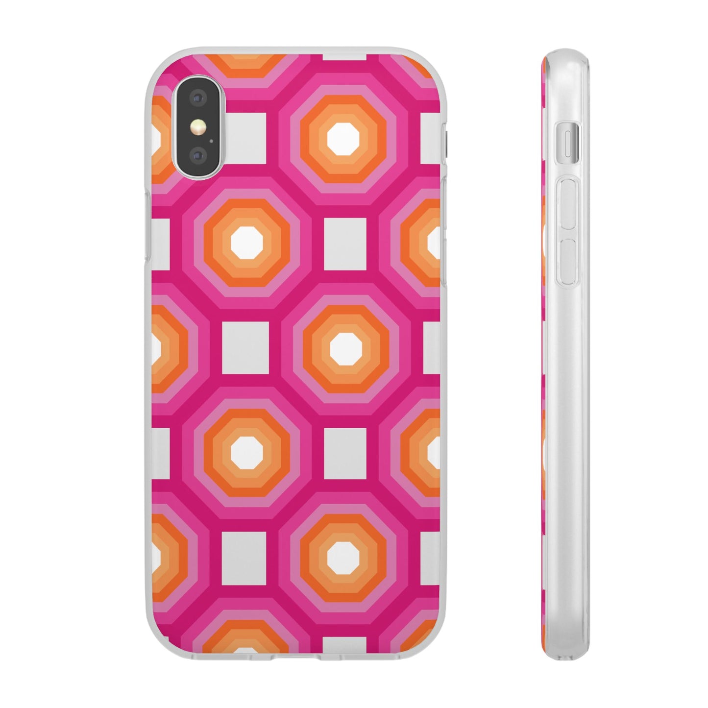 Stylish Geometric Phone Case, Flexible Phone Cover, Unique Modern Design, Perfect Gift, Trendy Accessory, Eco-Friendly Case