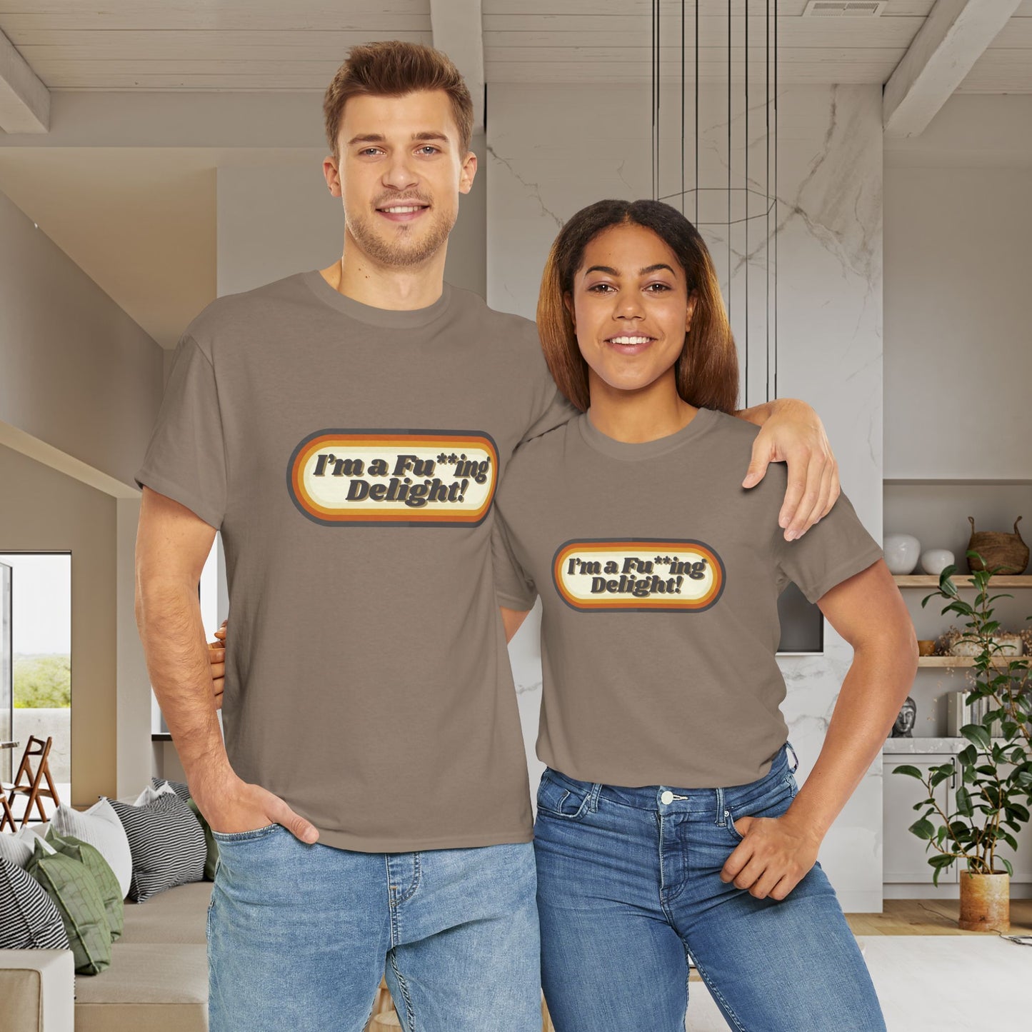 I’m a Fu**ing Delight – Retro Unisex T-Shirt
