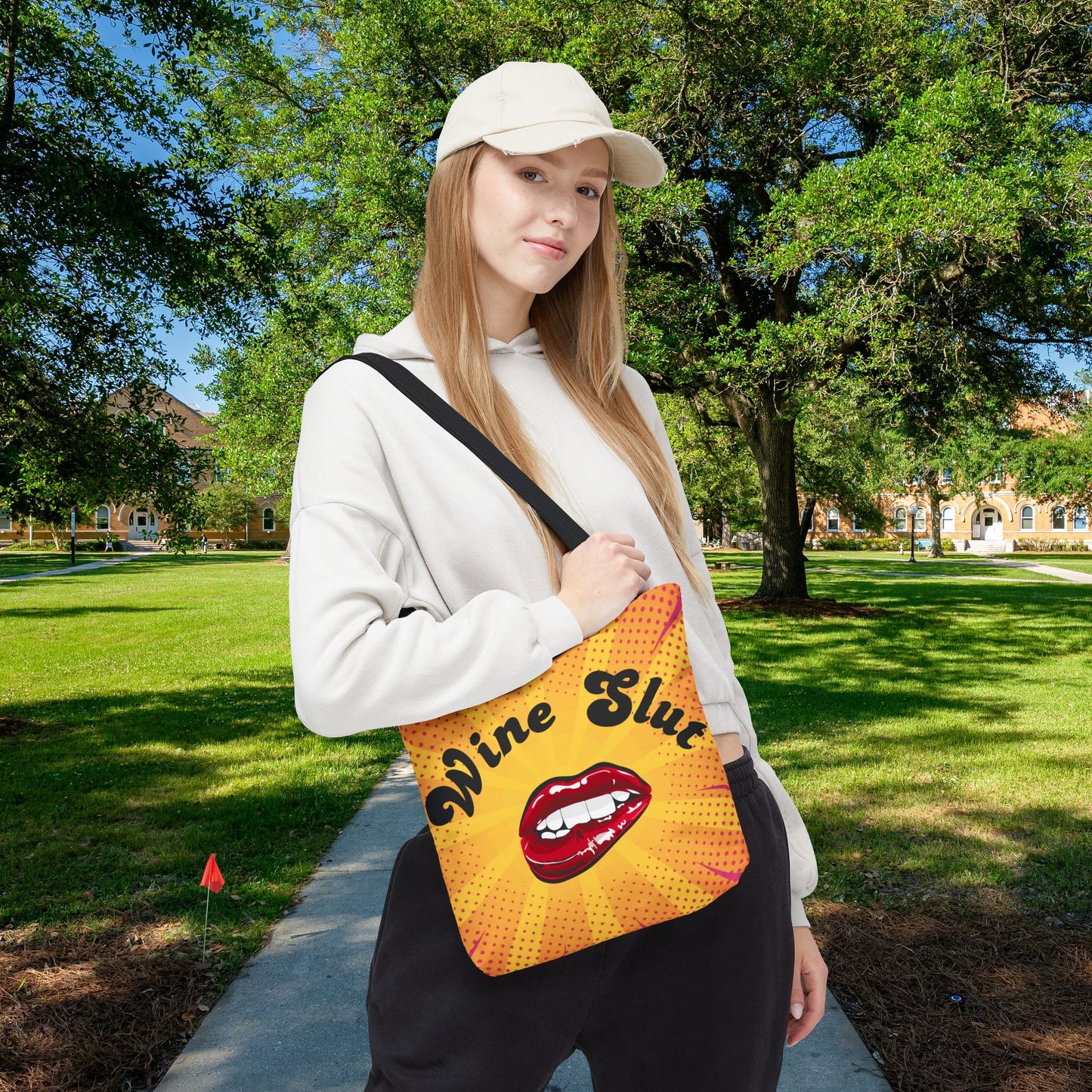 Wine Slut Tote Bag – 3 sizes | Pop Art Sass for the Bold & Thirsty