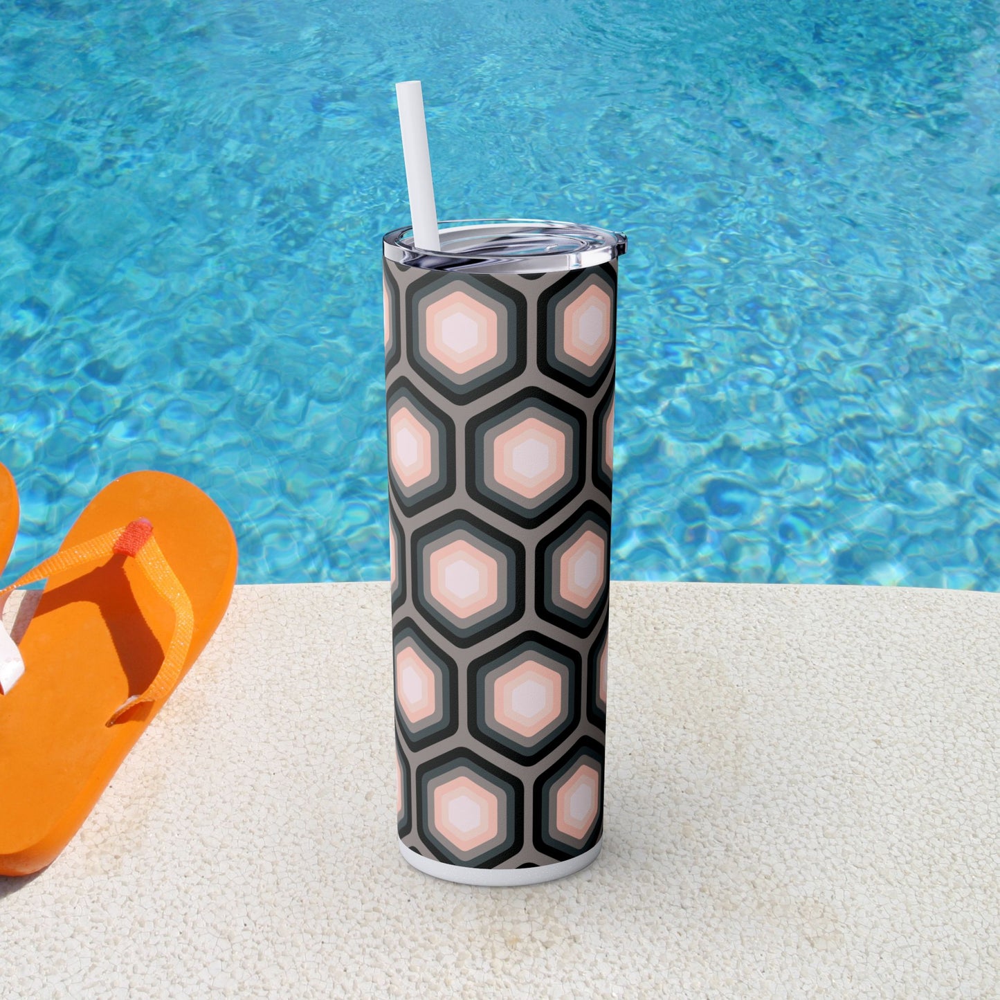 Vibrant. Versatile. Totally Sippable. – 20 oz Skinny Travel Tumbler with Straw