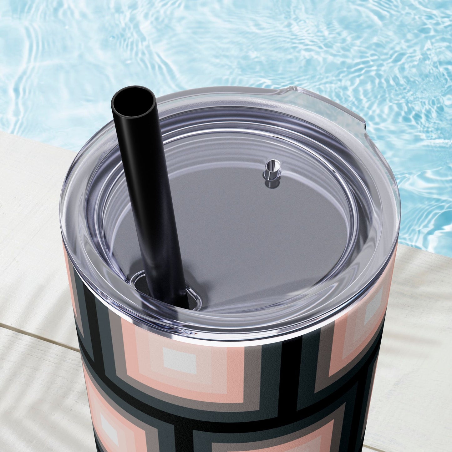 Vibrant. Versatile. Totally Sippable. – 20 oz Skinny Travel Tumbler with Straw