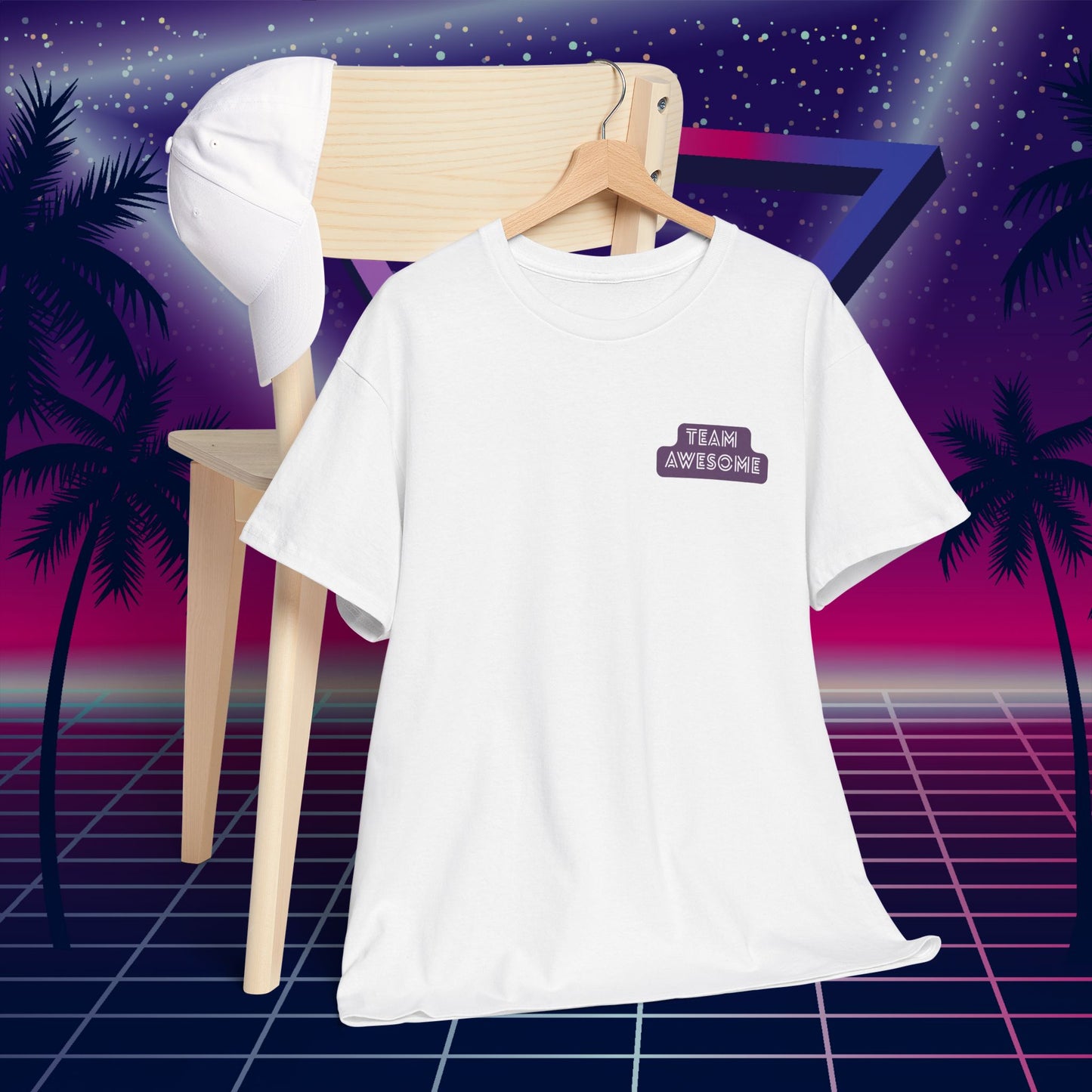 Let’s Get Physical – Join Team Awesome Retro 80s Tee - Unisex Cotton T-Shirt