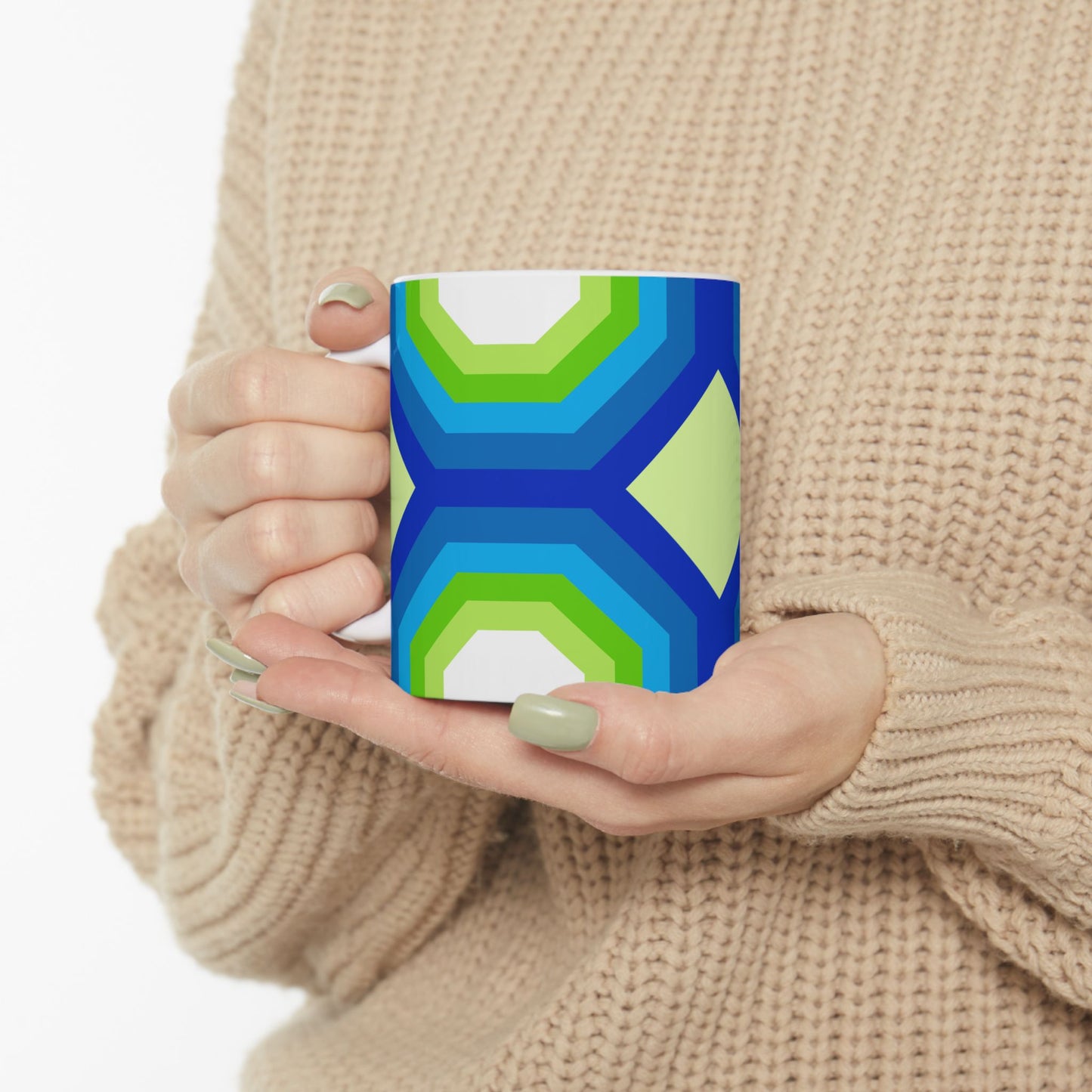 Geo Art Mug – Bold Color, Daily Joy