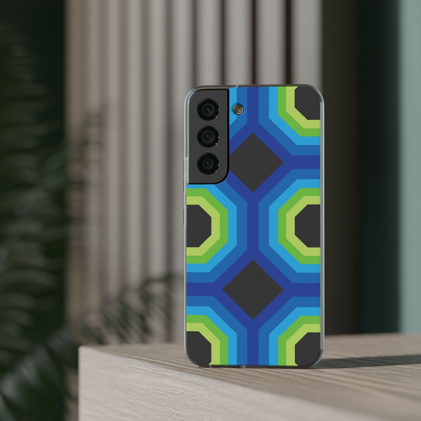 Stylish Geometric Phone Case, Flexible Phone Cover, Unique Modern Design, Perfect Gift, Trendy Accessory, Eco-Friendly Case