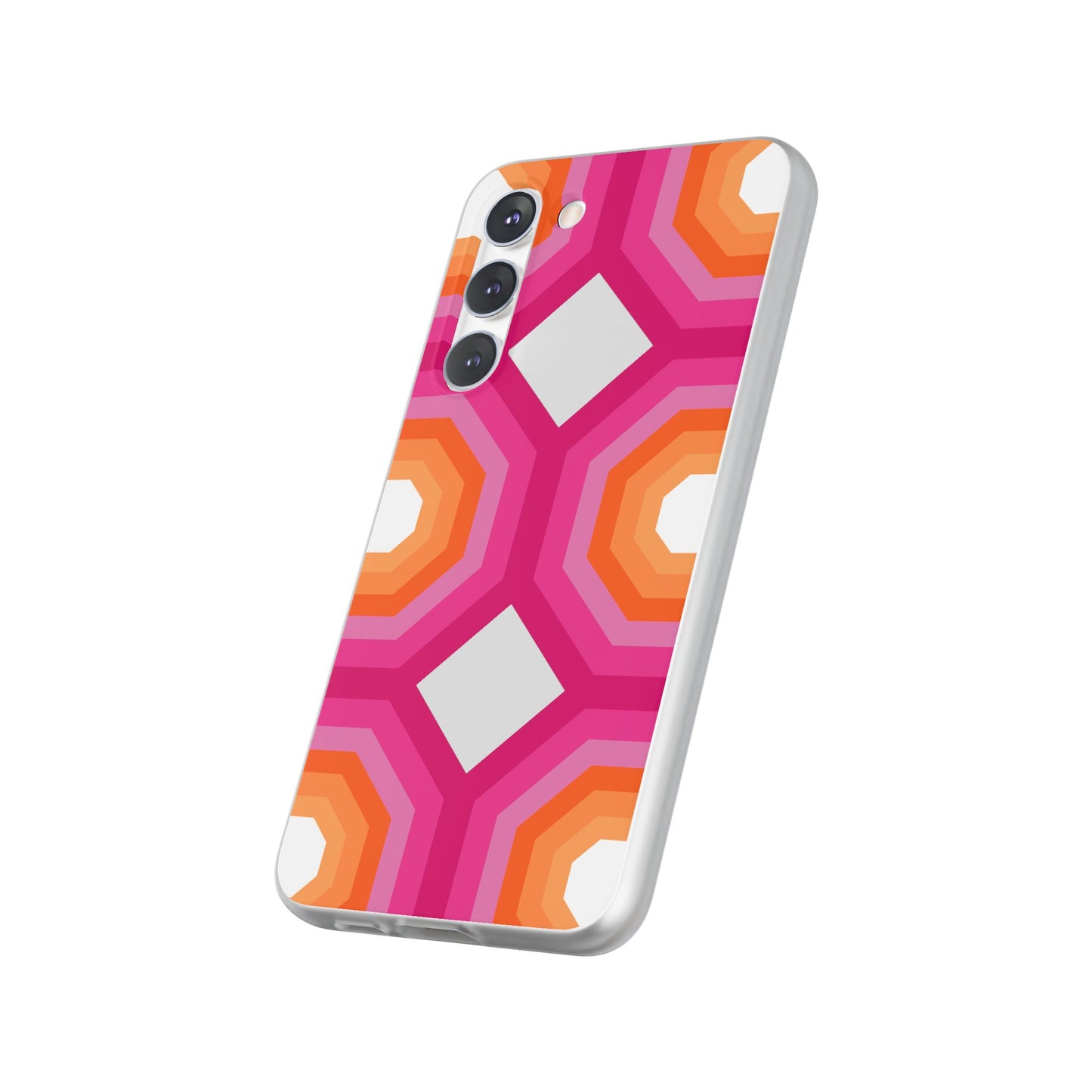 Stylish Geometric Phone Case, Flexible Phone Cover, Unique Modern Design, Perfect Gift, Trendy Accessory, Eco-Friendly Case