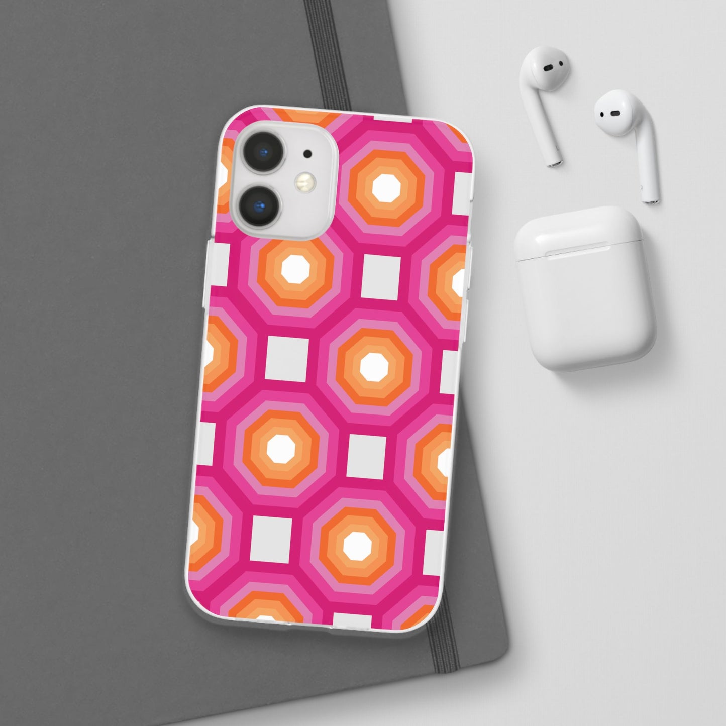 Stylish Geometric Phone Case, Flexible Phone Cover, Unique Modern Design, Perfect Gift, Trendy Accessory, Eco-Friendly Case