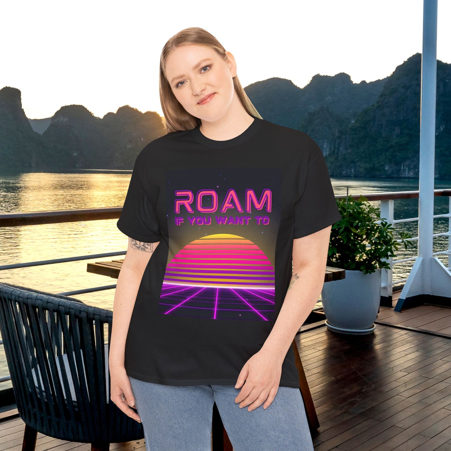 Roam If You Want To Unisex Tee, Travel Lover T-shirt Adventure Shirt, Wanderlust