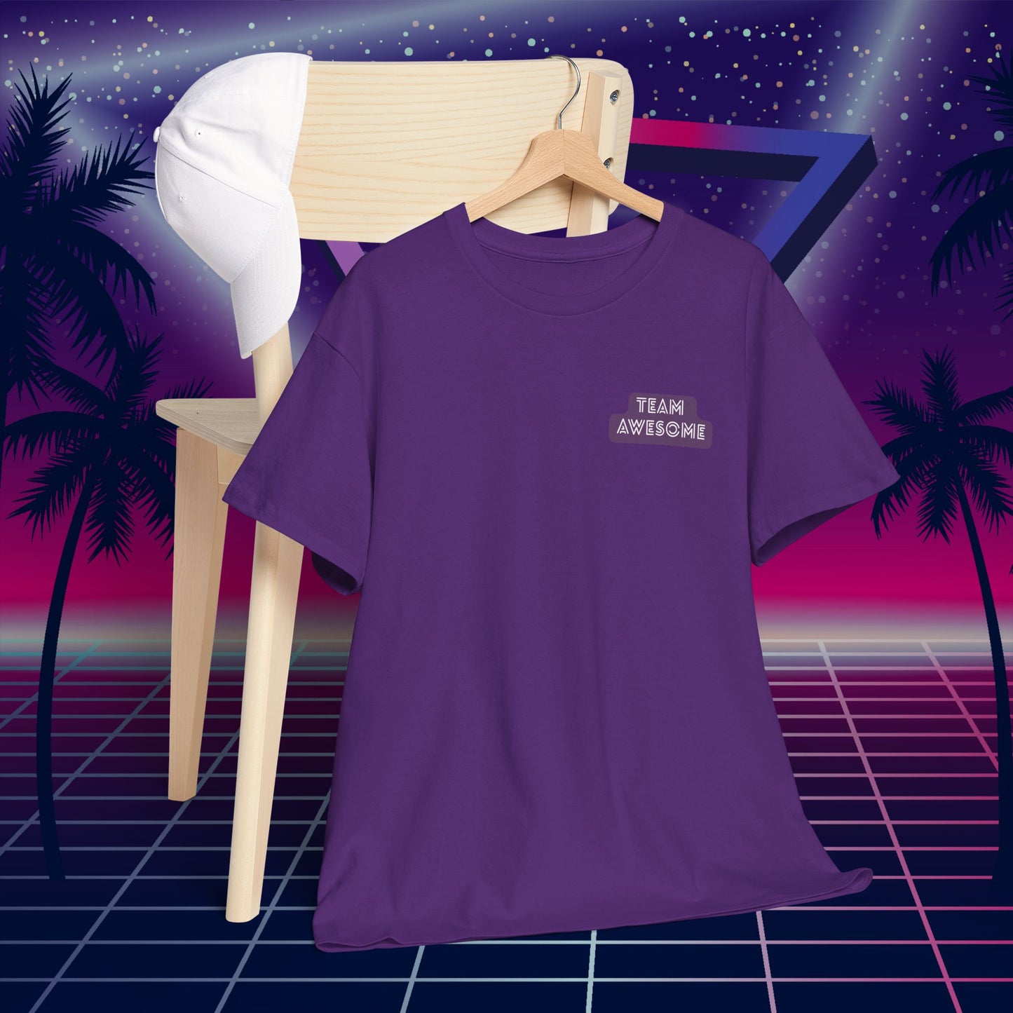 Let’s Get Physical – Join Team Awesome Retro 80s Tee - Unisex Cotton T-Shirt