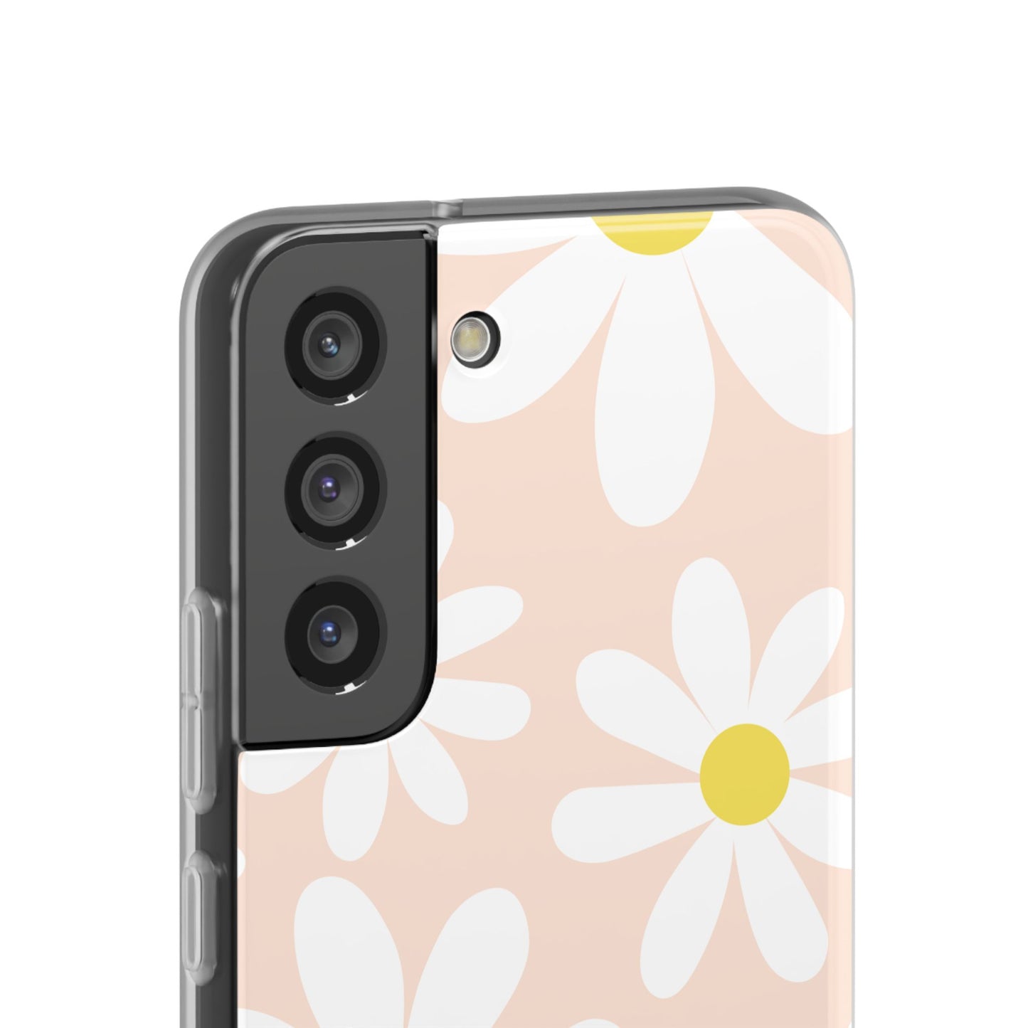 Phone Cases - Blush Daisy Pattern Flexi Cases