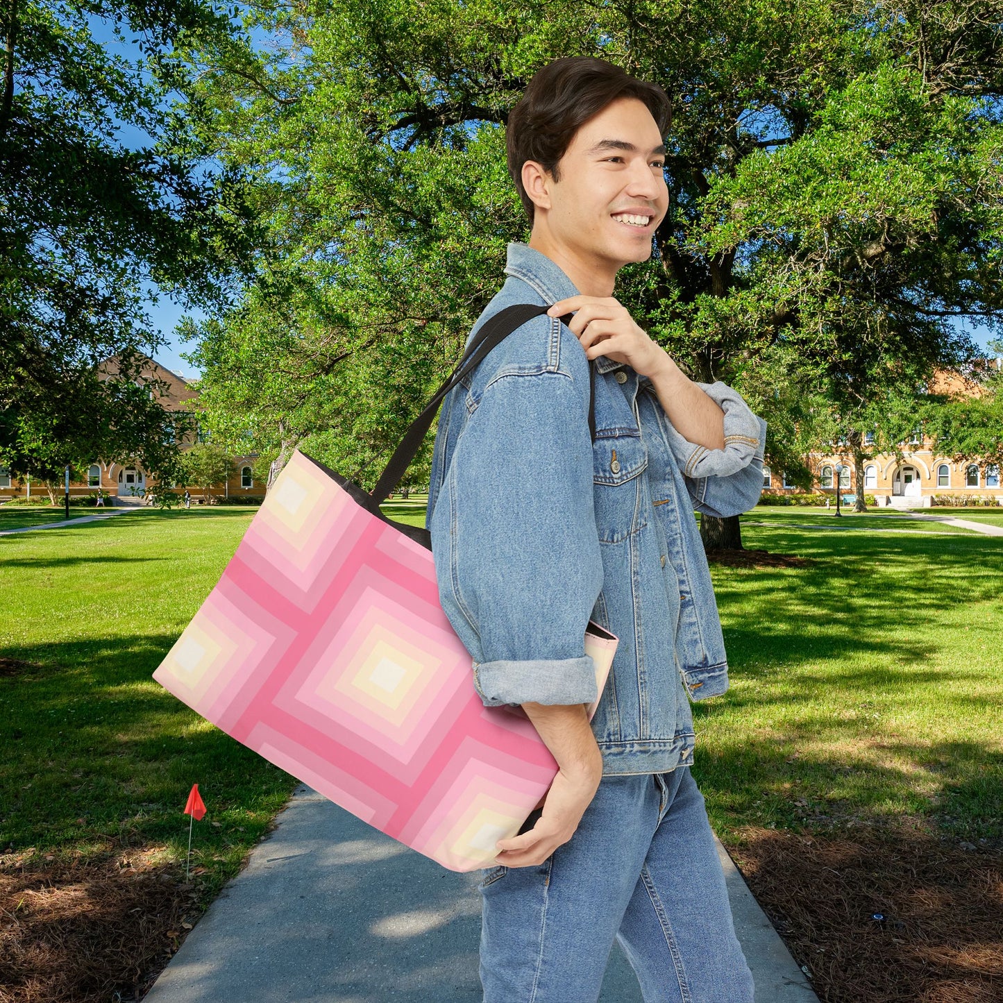 Geo Art XL Tote — XL Tote Bag | Carry-All | Bold Design. Spacious Style. Retro-Boho Vibes.