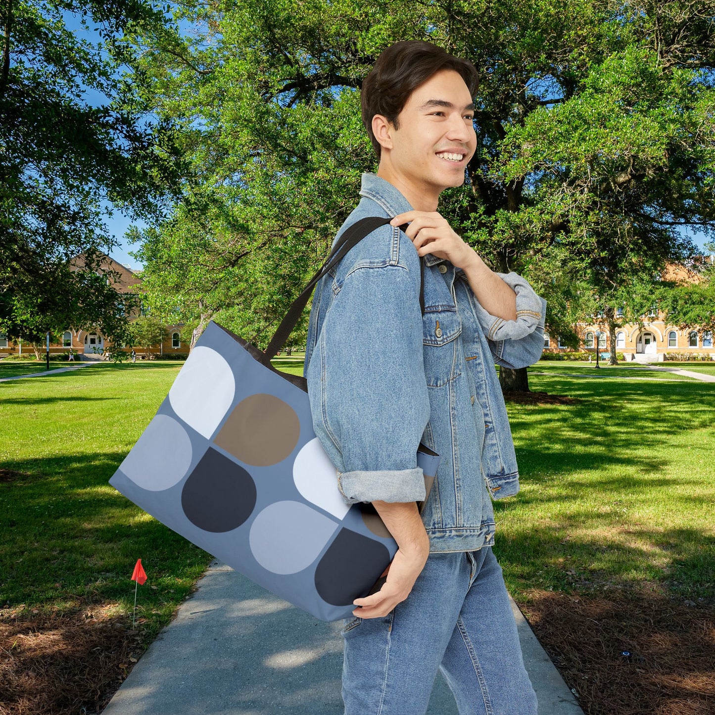 Geo 2 XL Tote — XL Tote Bag | Carry-All | Bold Design. Spacious Style. Retro-Boho Vibes.