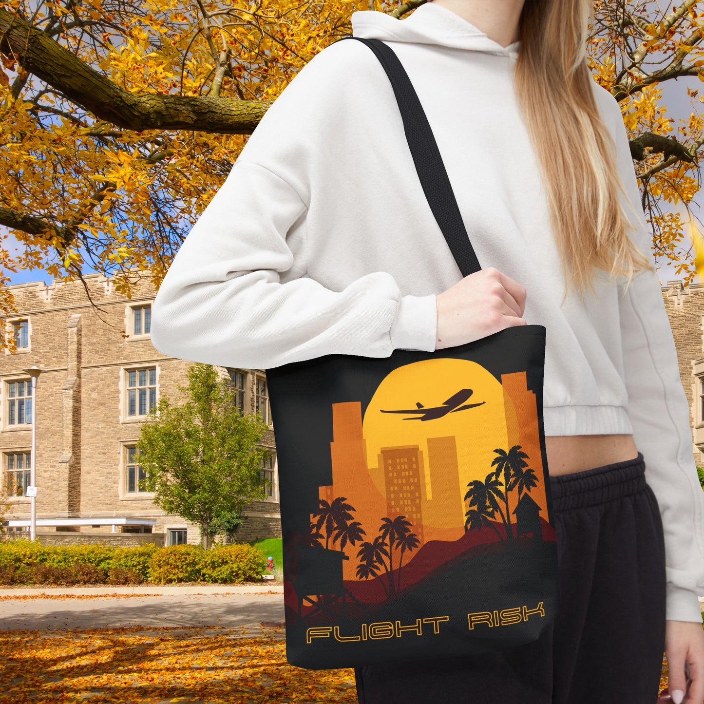 Flight Risk Tote Bag – 3 sizes | A little mysterious & Wanderlust-fueled