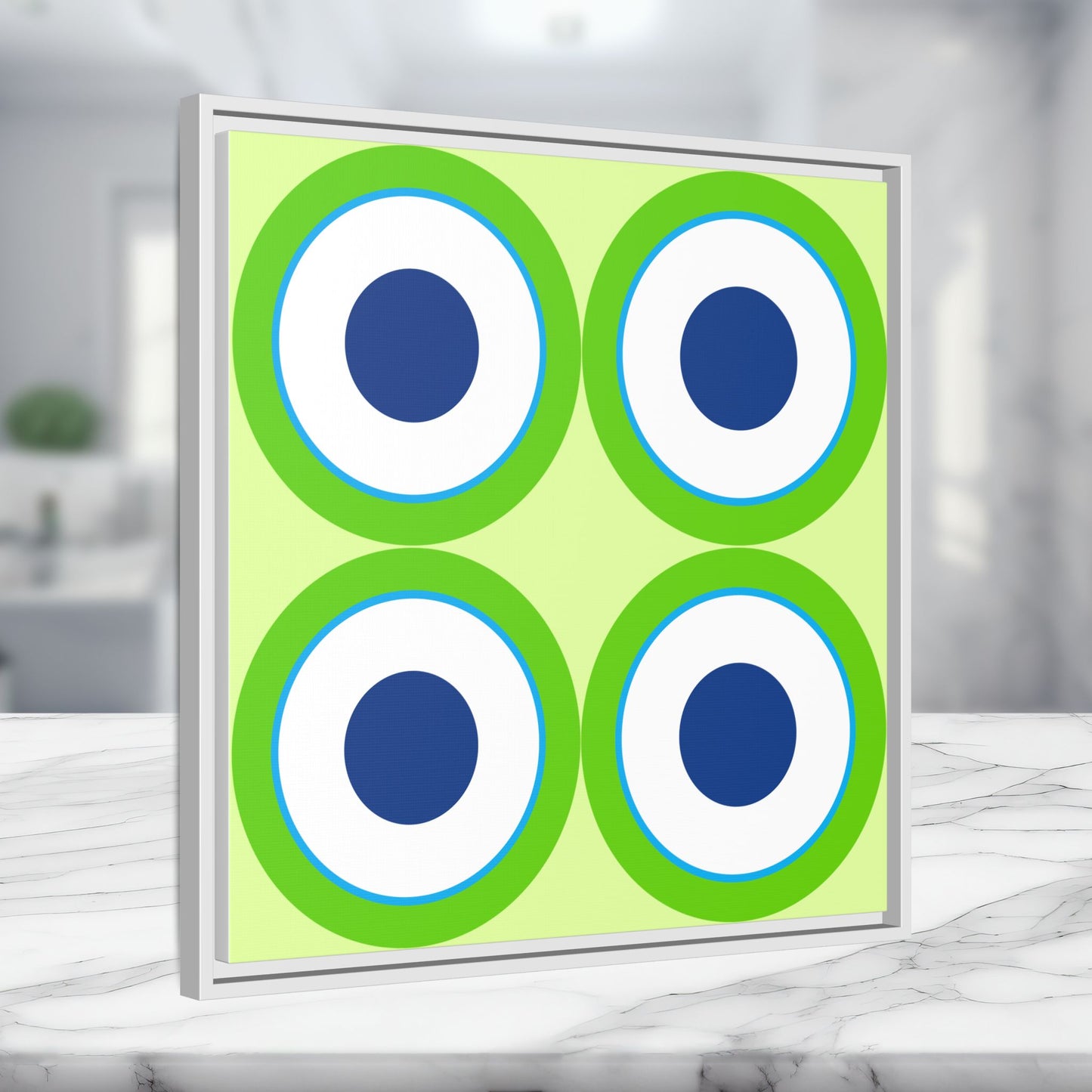 Copy of Modern Framed Geometric Canvas Art | Bold Color Meets Clean Framing