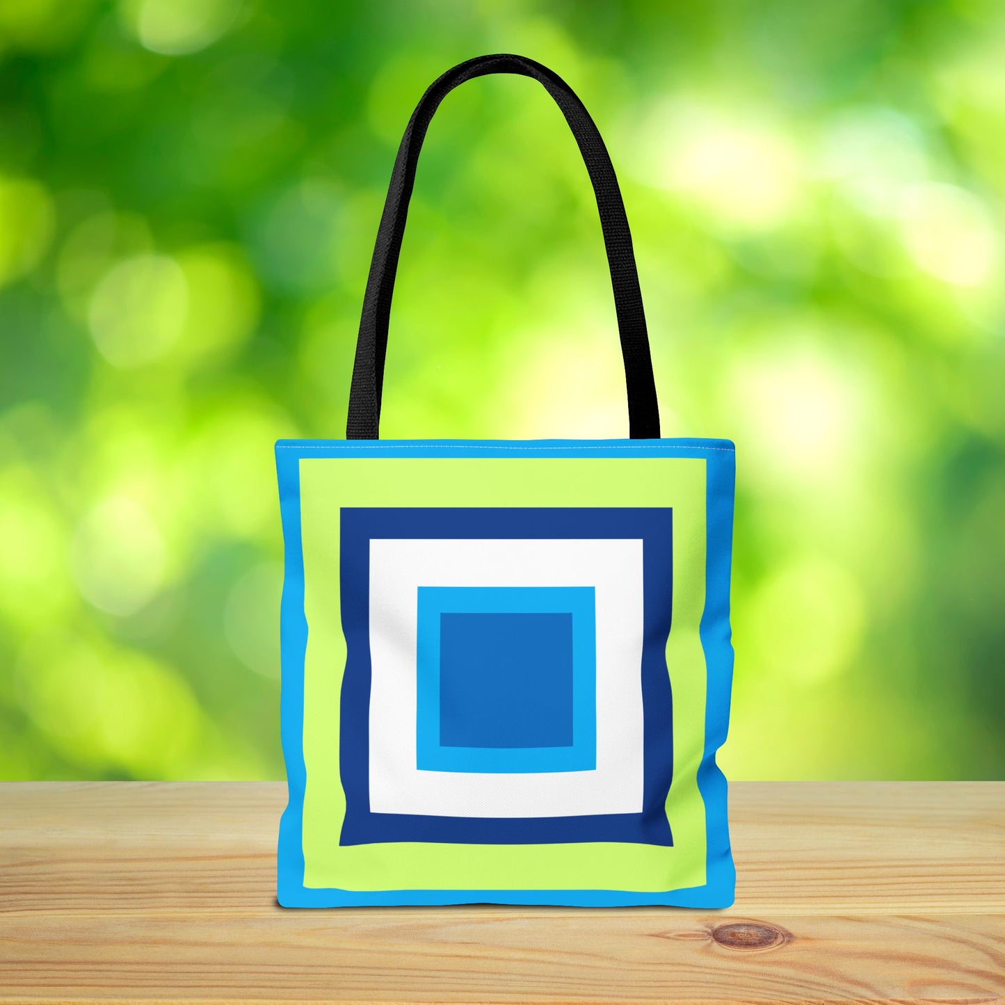Geometric Art XII Tote Bag – 3 sizes | Bold lines. Vivid color. Retro with a modern twist.