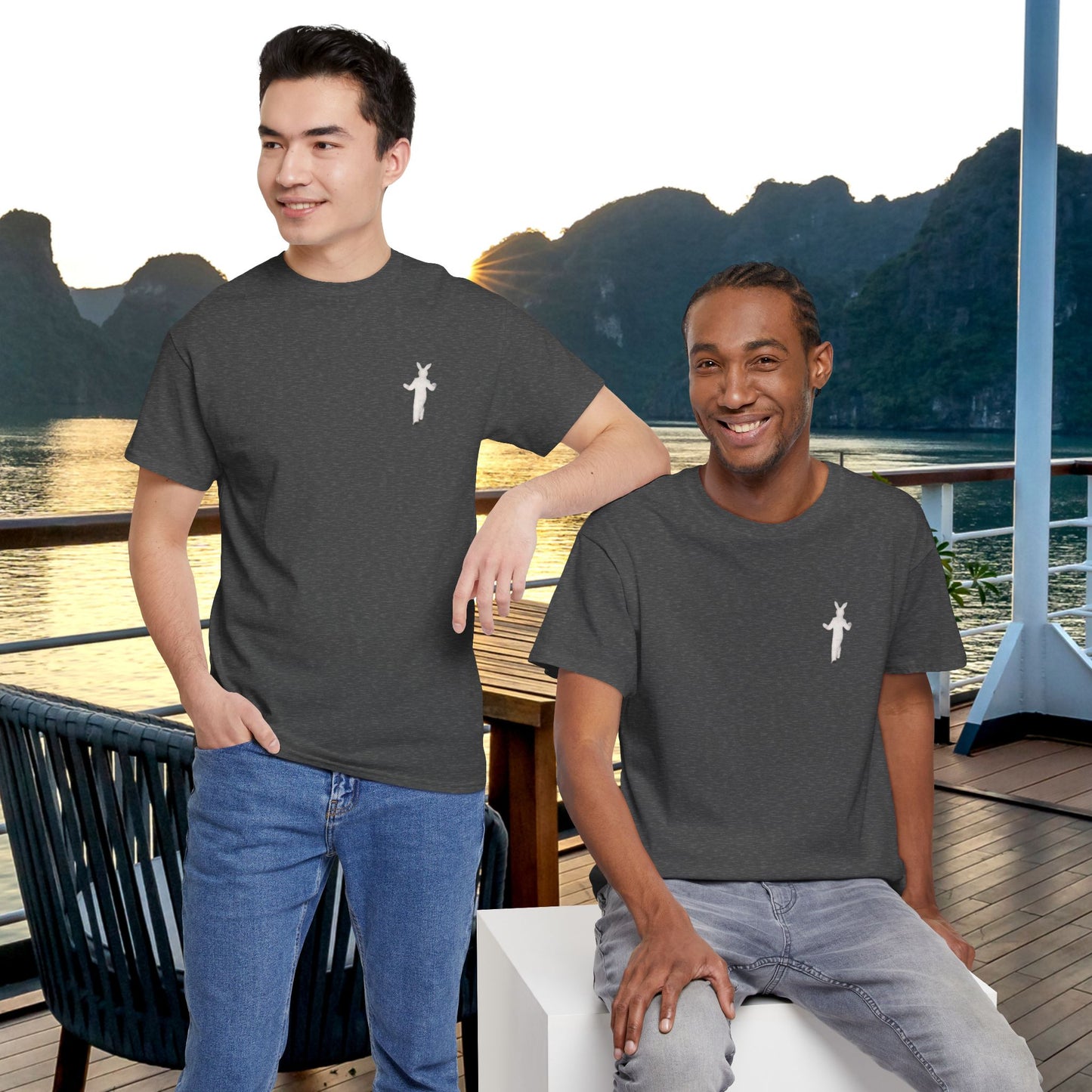 Funny Thug Life 2 Bunny Graphic Tee - Unisex Cotton T-Shirt, Bold Soft Design