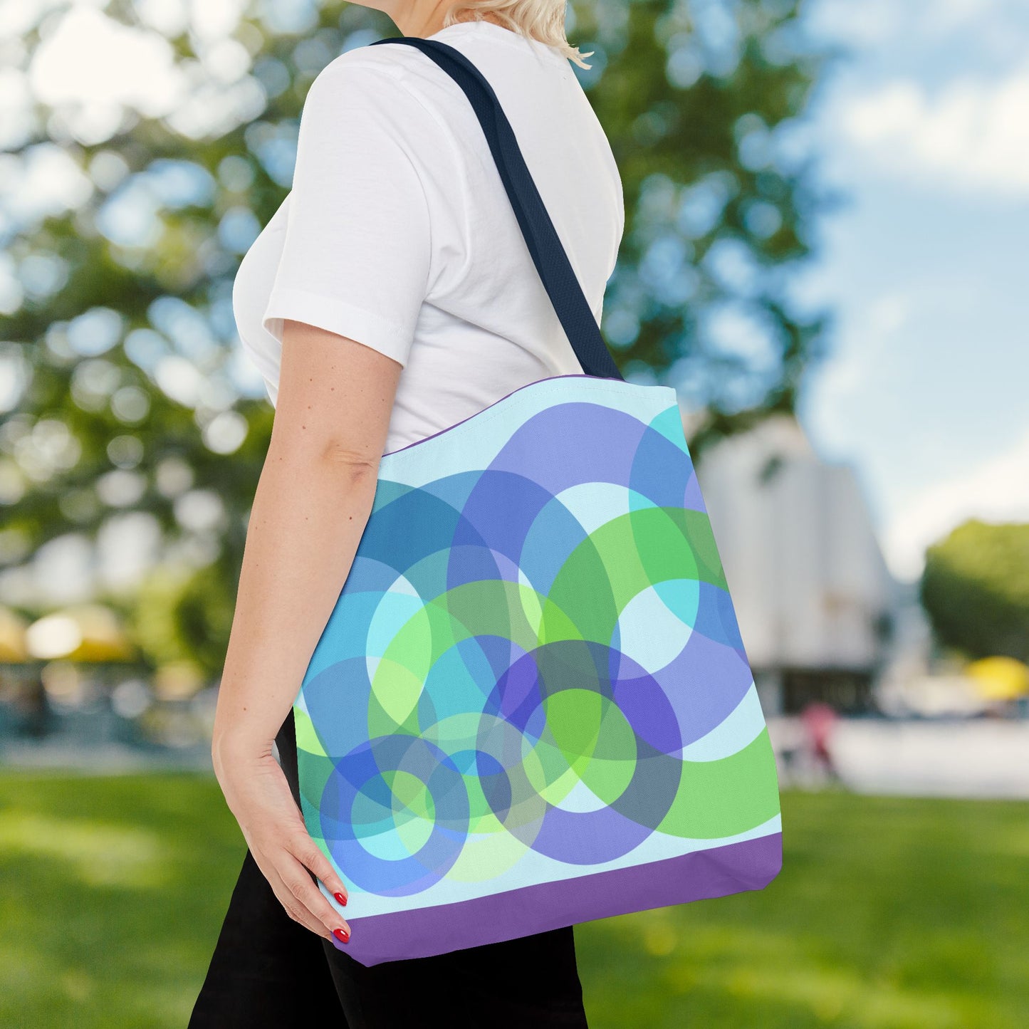 Geo Bubbles Tote Bag – 3 sizes | Playful. Modern. Lightweight.