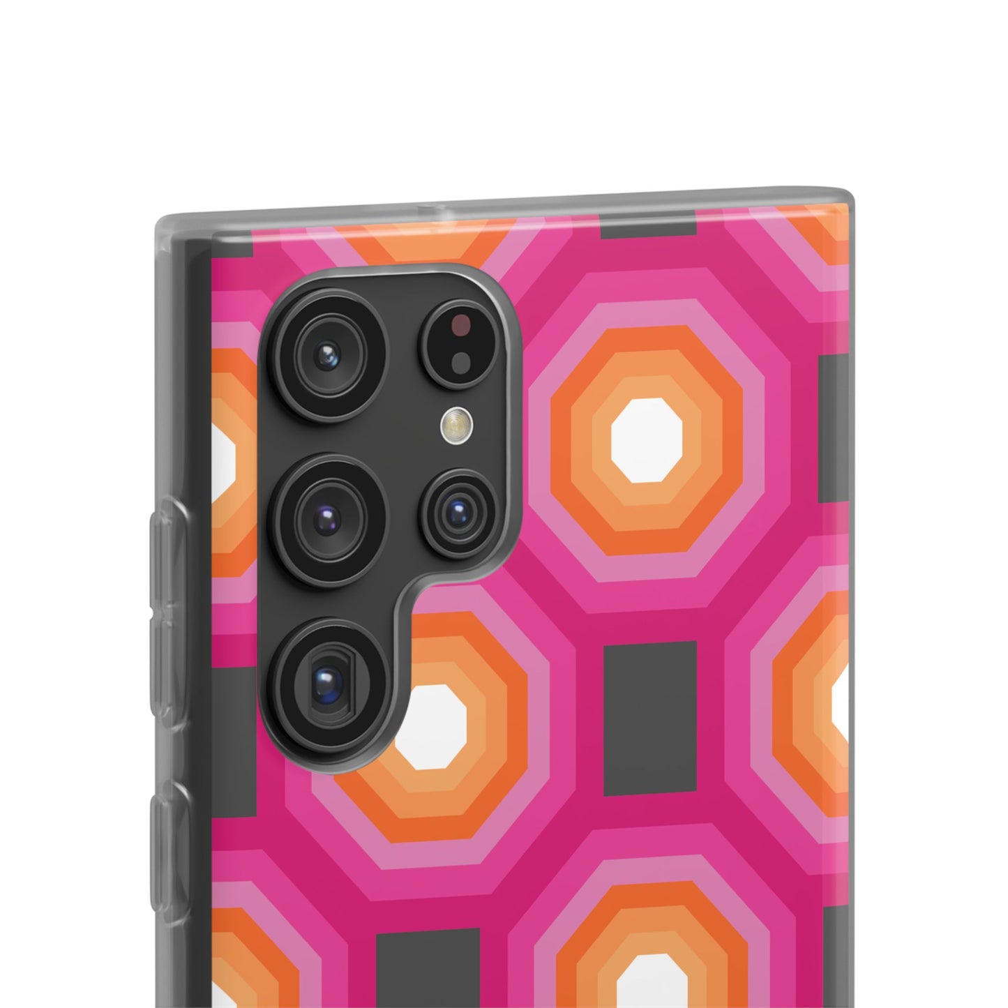 Stylish Geometric Phone Case, Flexible Phone Cover, Unique Modern Design, Perfect Gift, Trendy Accessory, Eco-Friendly Case