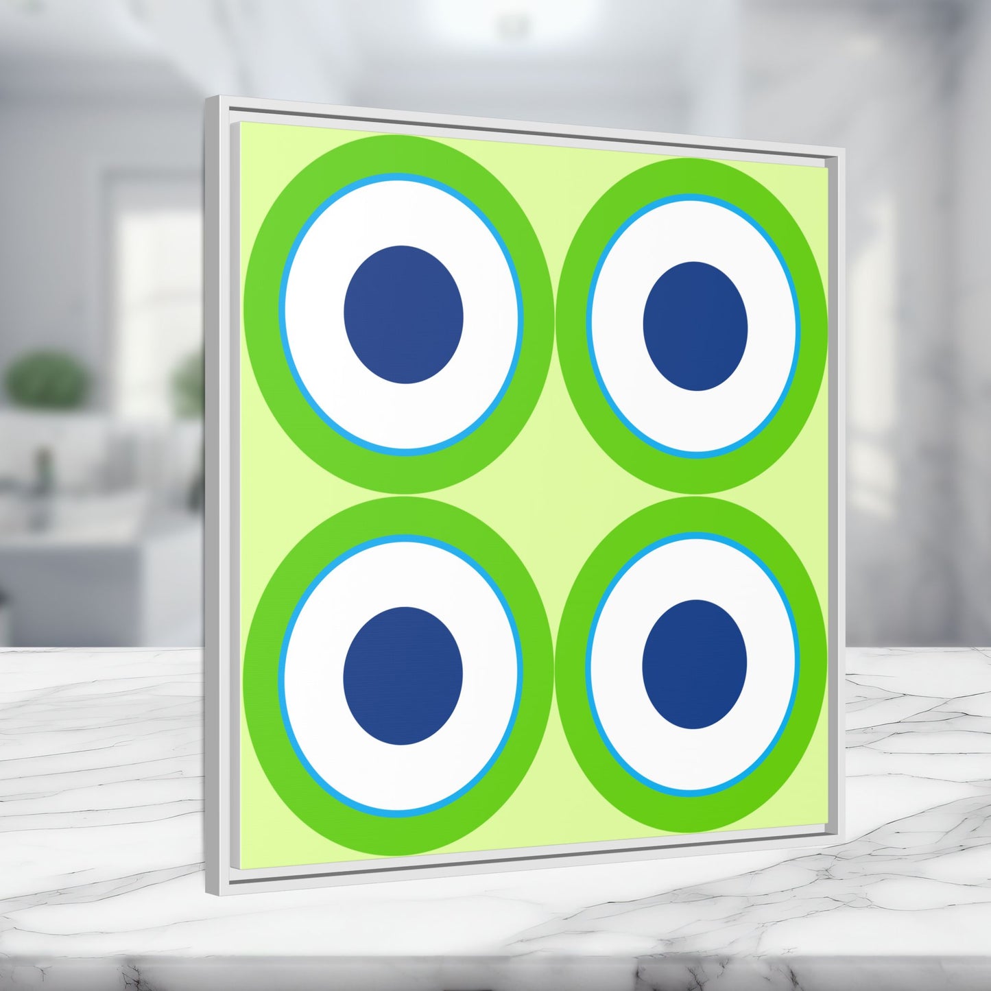 Copy of Modern Framed Geometric Canvas Art | Bold Color Meets Clean Framing