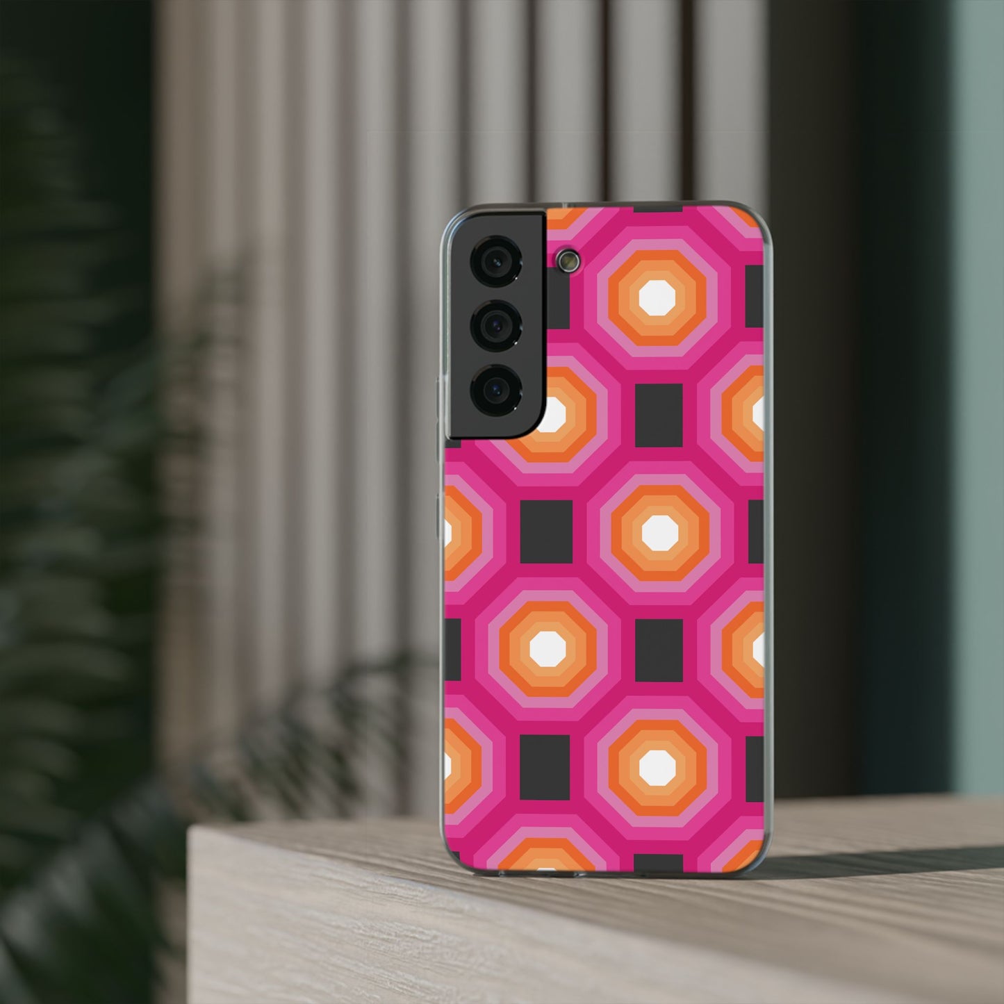 Stylish Geometric Phone Case, Flexible Phone Cover, Unique Modern Design, Perfect Gift, Trendy Accessory, Eco-Friendly Case