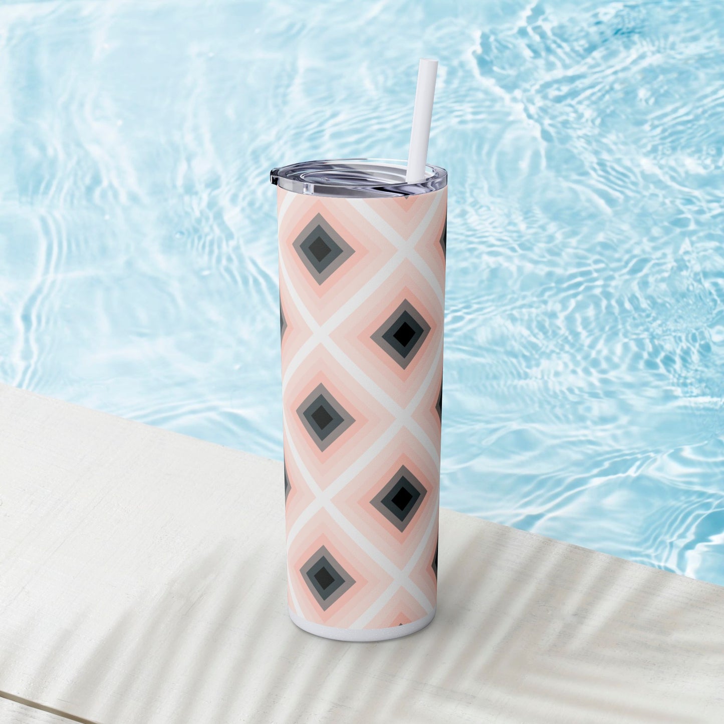 Vibrant. Versatile. Totally Sippable. – 20 oz Skinny Travel Tumbler with Straw