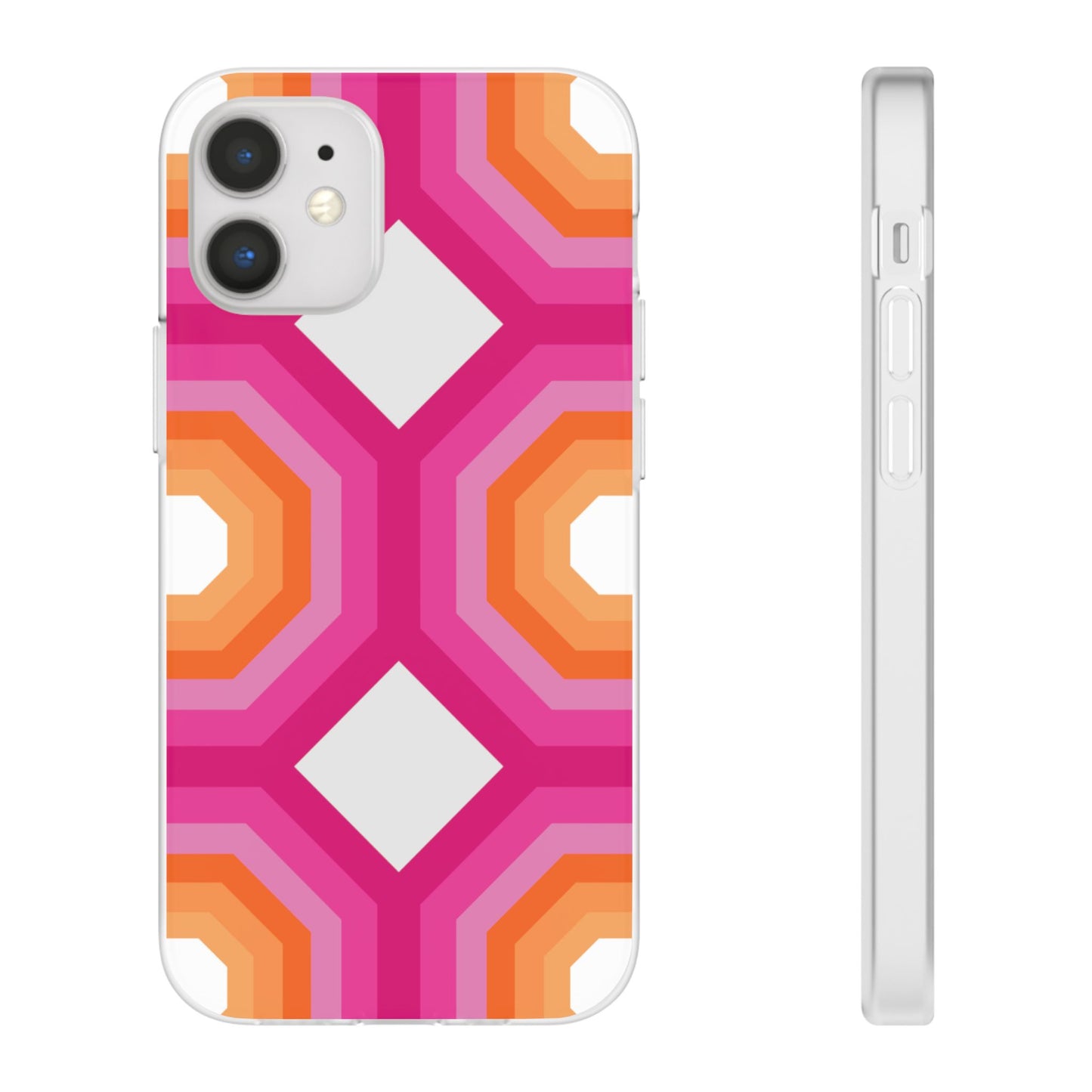 Stylish Geometric Phone Case, Flexible Phone Cover, Unique Modern Design, Perfect Gift, Trendy Accessory, Eco-Friendly Case