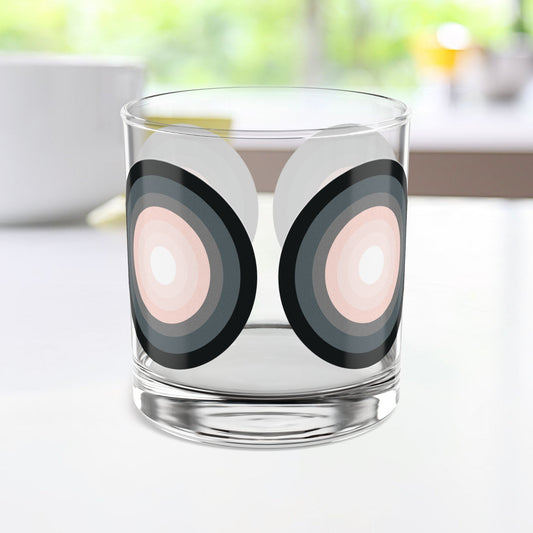 Vibrant Modern Retro Rocks Glass – 10oz