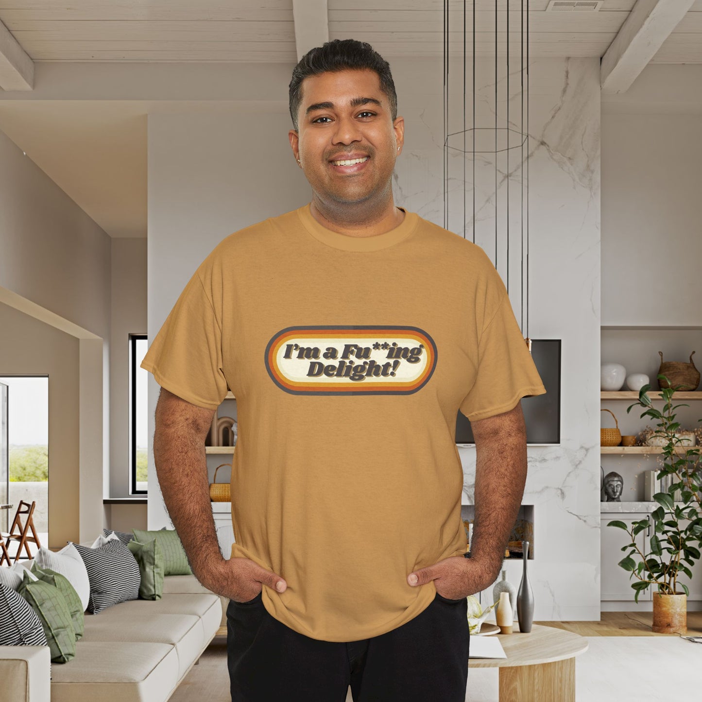 I’m a Fu**ing Delight – Retro Unisex T-Shirt