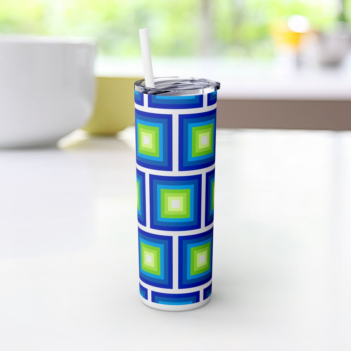 Vibrant. Versatile. Totally Sippable. – 20 oz Skinny Travel Tumbler with Straw