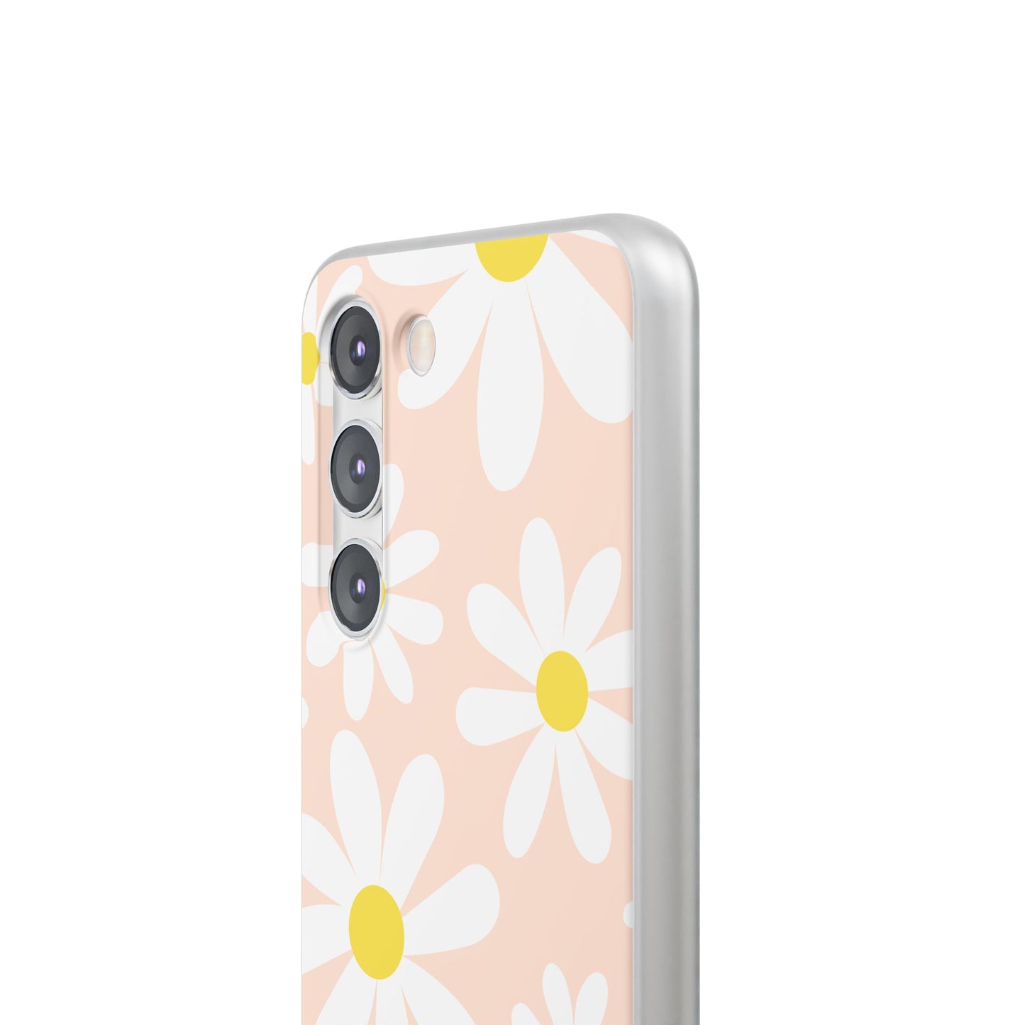 Phone Cases - Blush Daisy Pattern Flexi Cases
