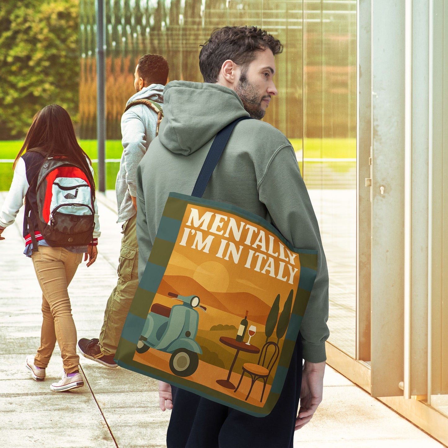 Mentally I’m in Italy Tote Bag– 3 sizes | Playful Wanderlust Companion