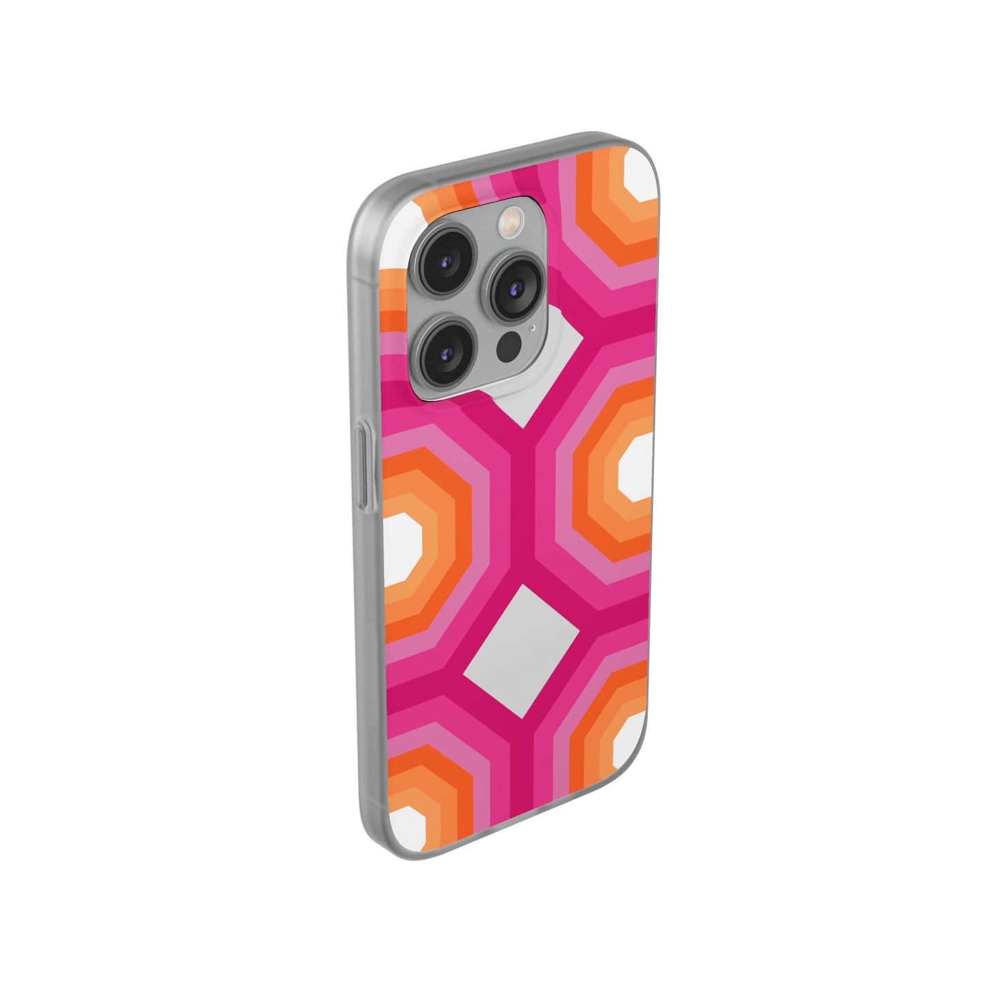 Stylish Geometric Phone Case, Flexible Phone Cover, Unique Modern Design, Perfect Gift, Trendy Accessory, Eco-Friendly Case