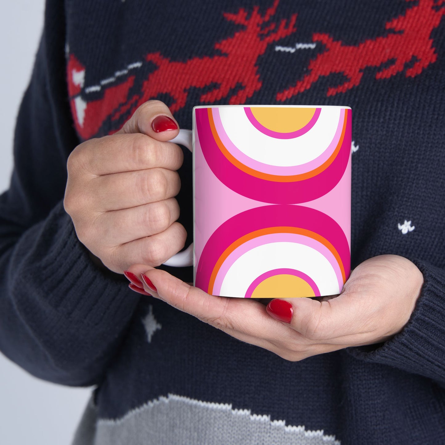 Geo Art Mug – Bold Color, Daily Joy