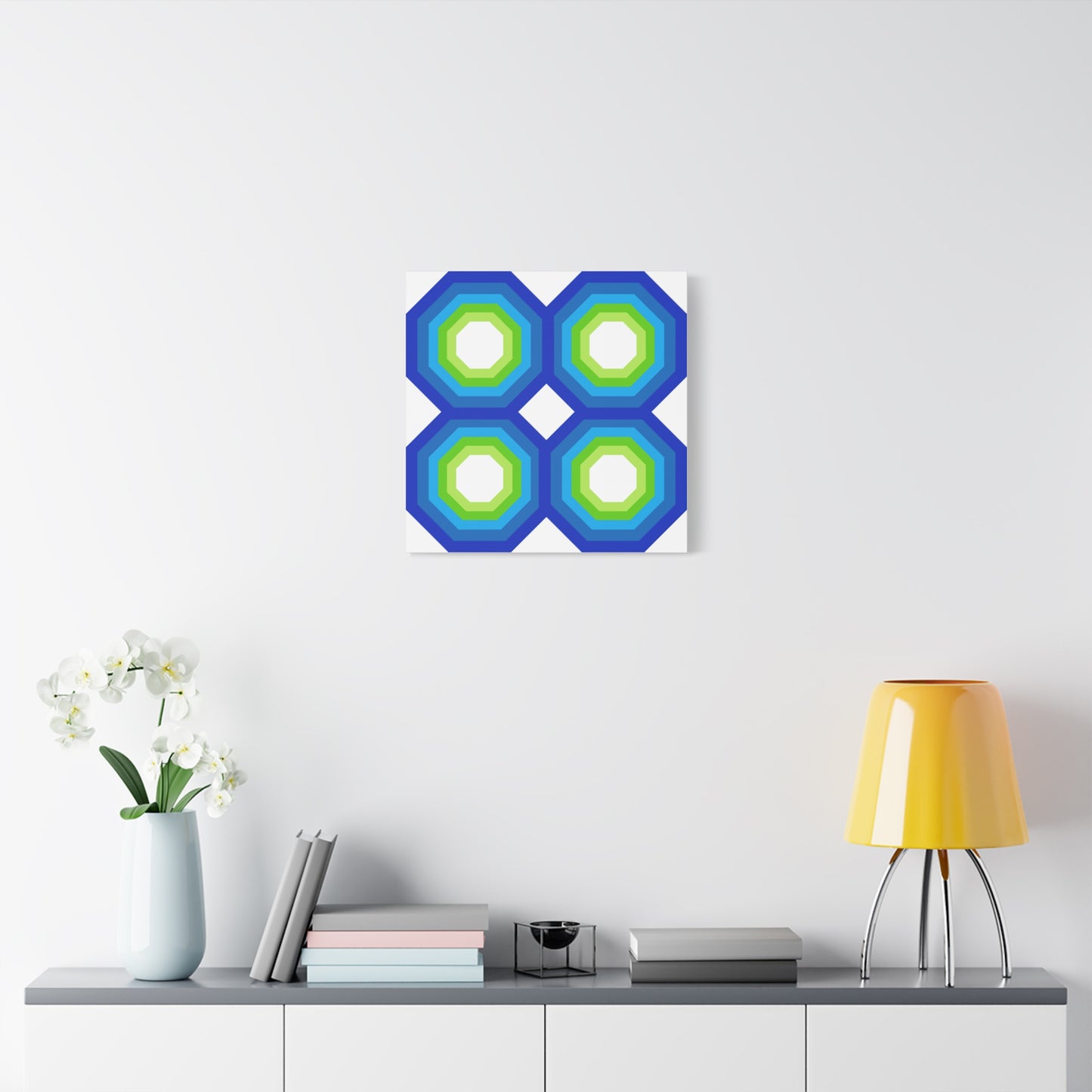 Modern Geometric Canvas Art | Bold Colors, Clean Lines, Creative Energy