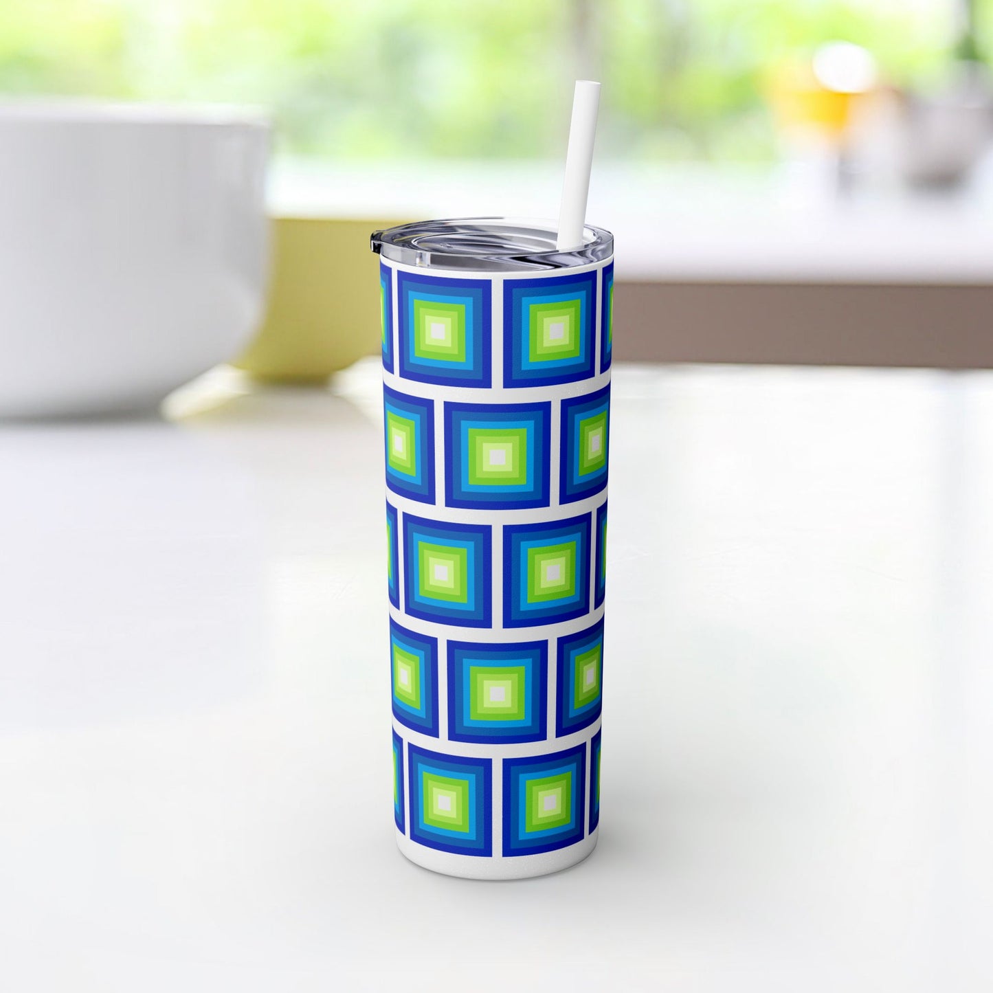 Vibrant. Versatile. Totally Sippable. – 20 oz Skinny Travel Tumbler with Straw