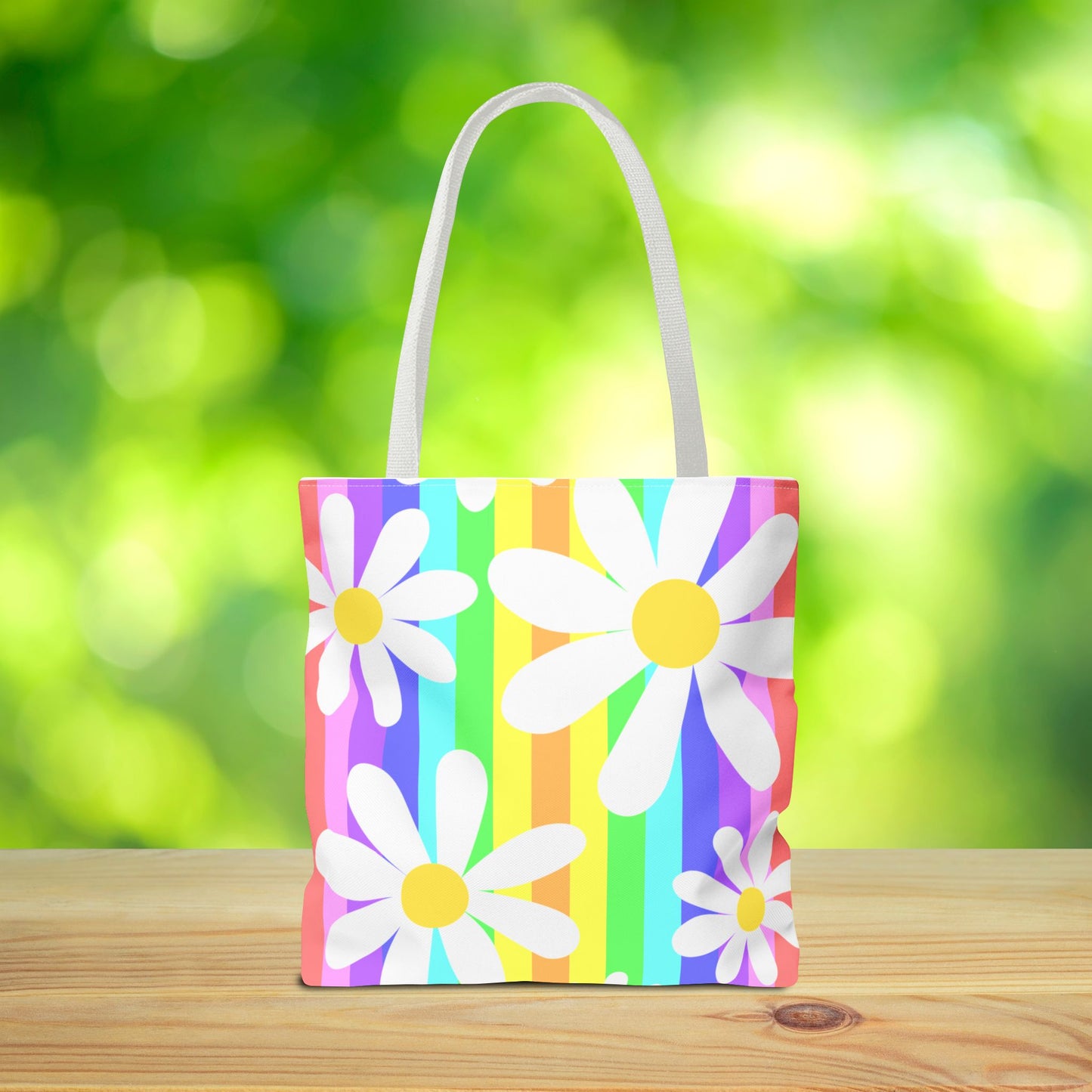 Flower Power Daisy Tote Bag – 3 sizes | Colorful, Cheerful, and Ready to Go