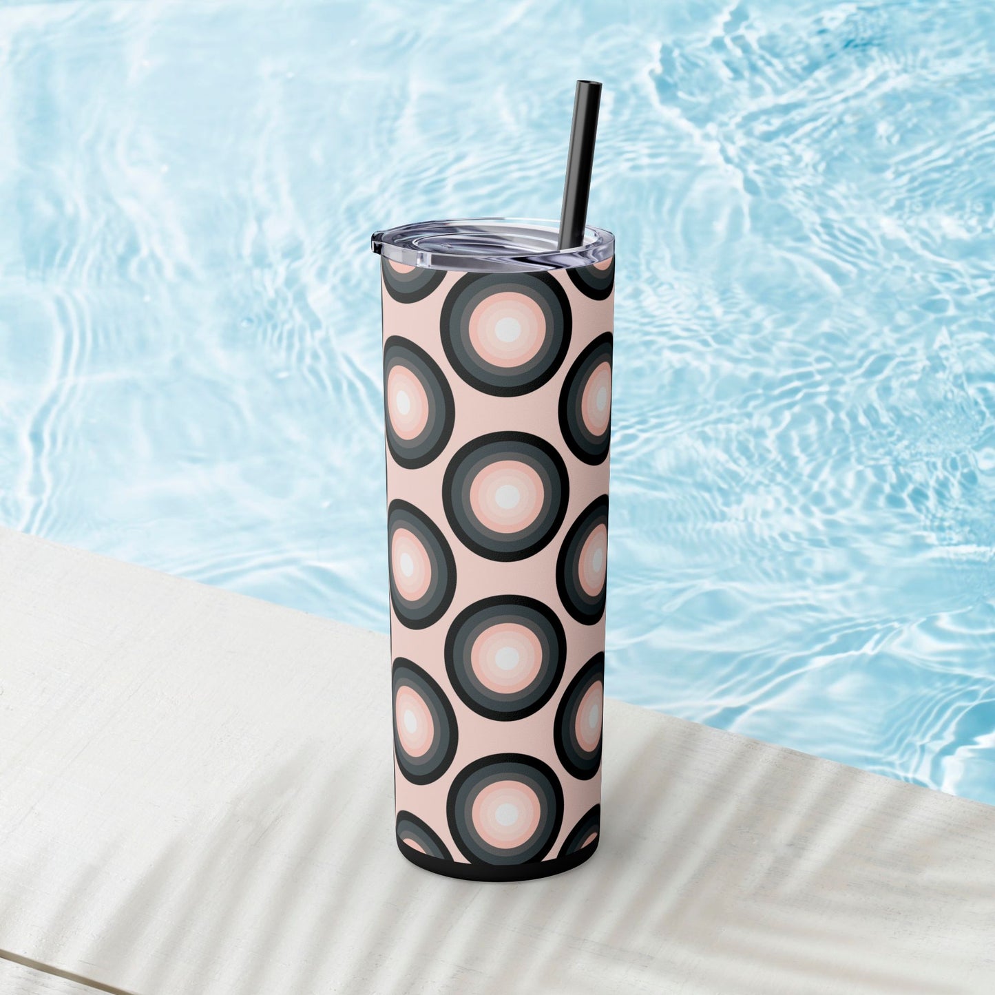 Vibrant. Versatile. Totally Sippable. – 20 oz Skinny Travel Tumbler with Straw