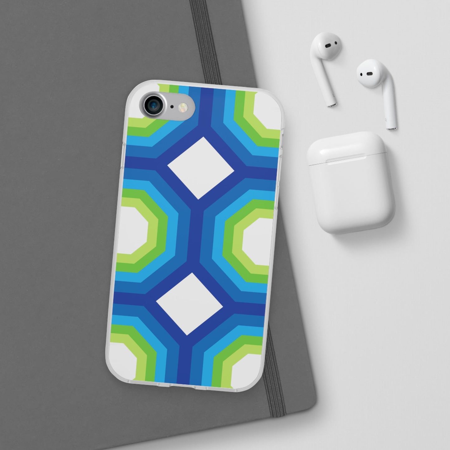 Stylish Geometric Phone Case, Flexible Phone Cover, Unique Modern Design, Perfect Gift, Trendy Accessory, Eco-Friendly Case