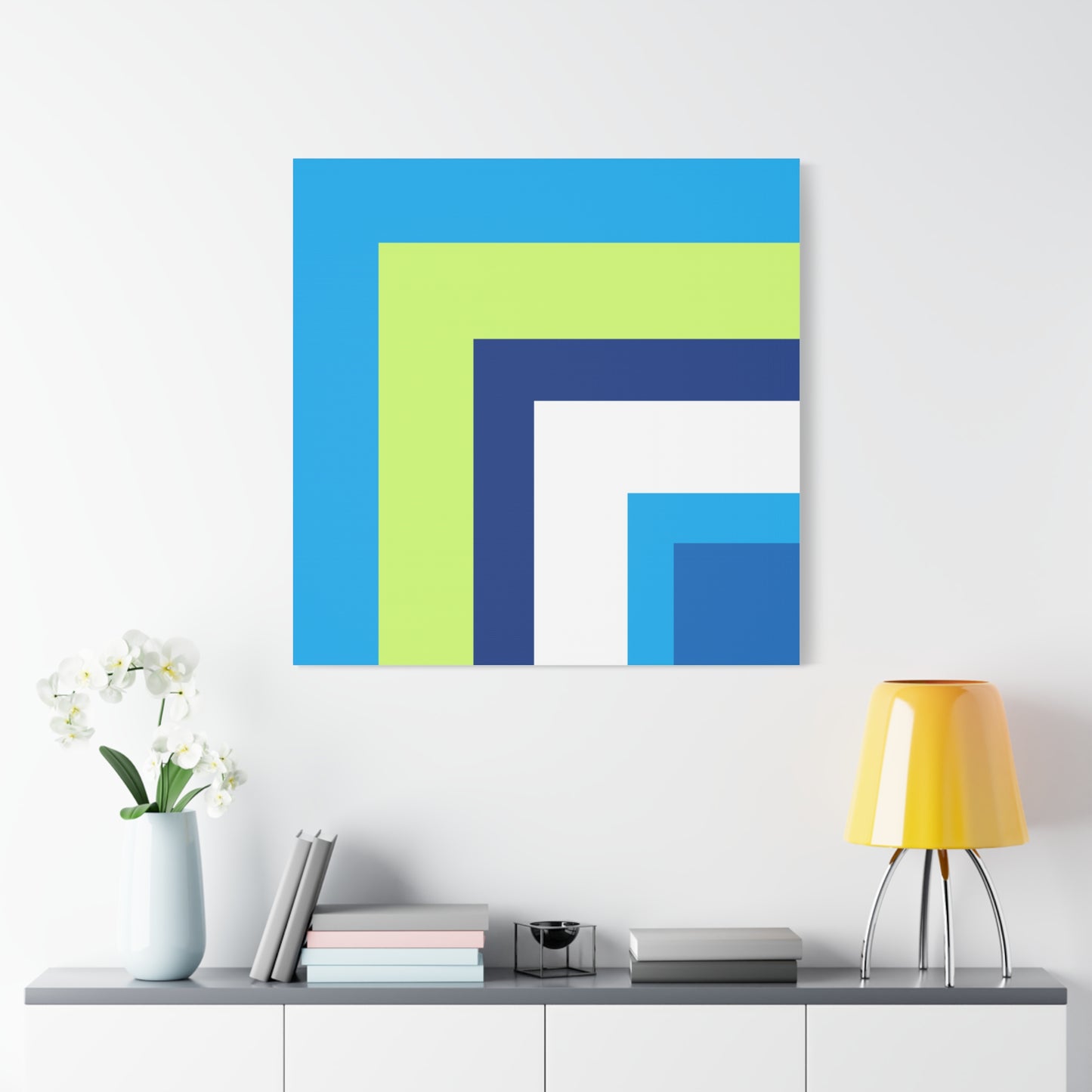 Modern Geometric Canvas Art | Bold Colors, Clean Lines, Creative Energy